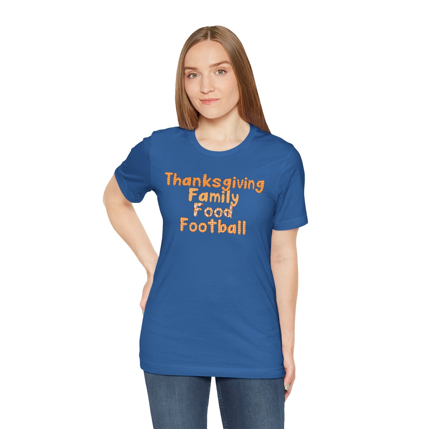 T-shirt - Thanksgiving - Family Food Football (01a)