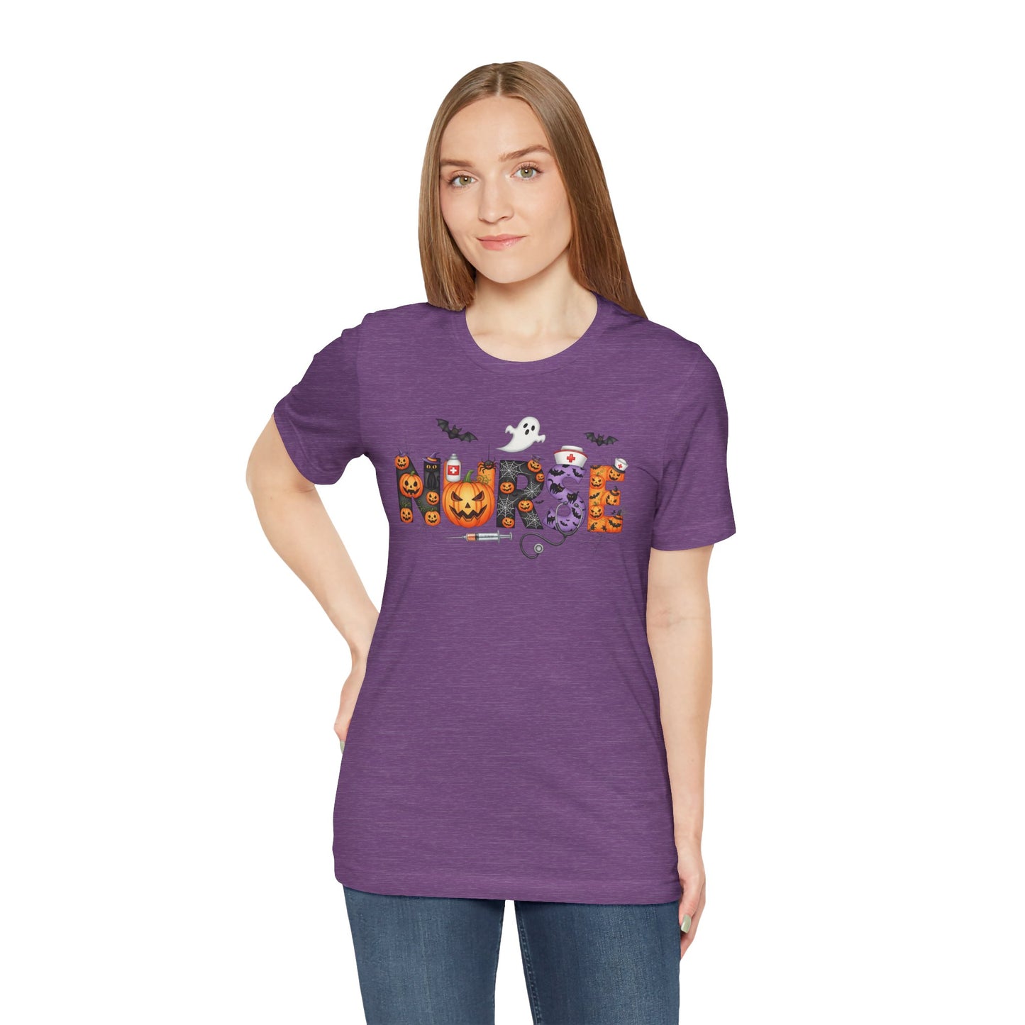 T-Shirt - Nurse / Halloween - Nurse w Halloween Decor (01a)