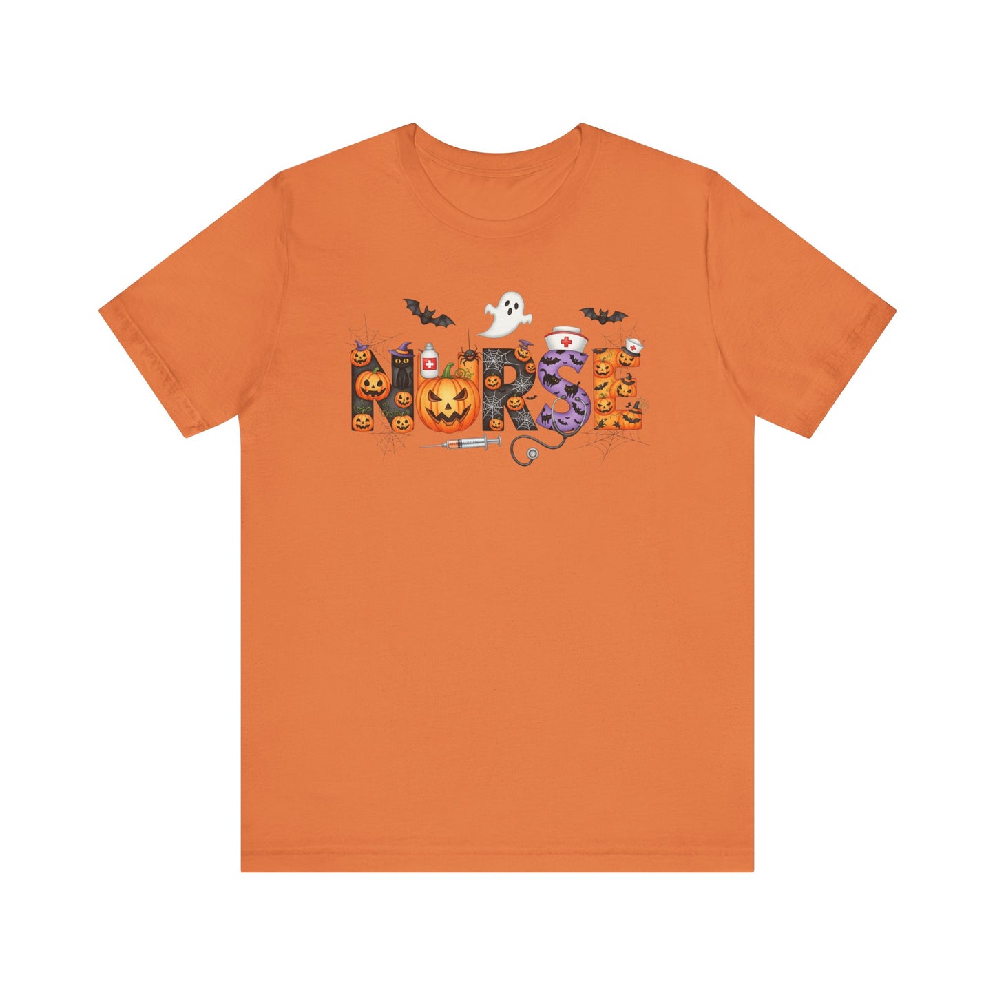 T-Shirt - Nurse / Halloween - Nurse w Halloween Decor (01a)