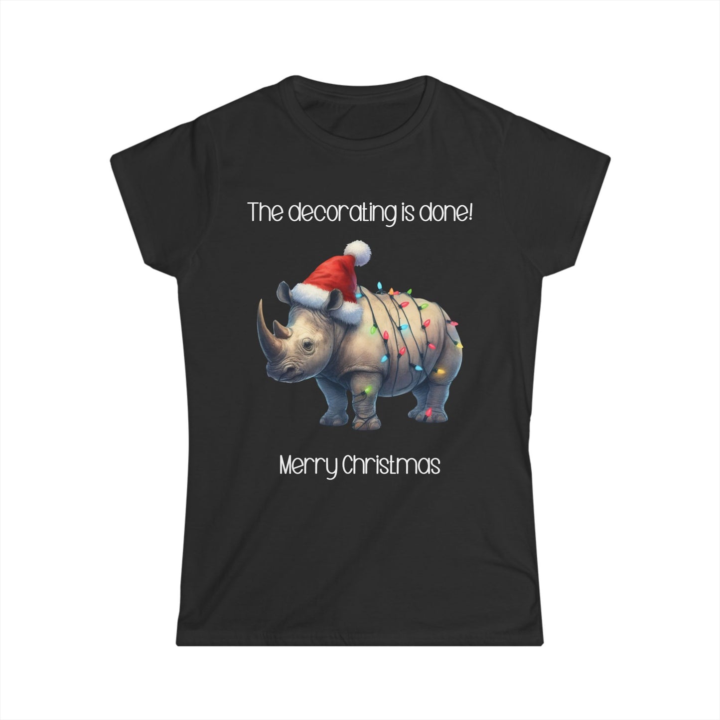 Female T-Shirt - Christmas - Decorating Done (05)