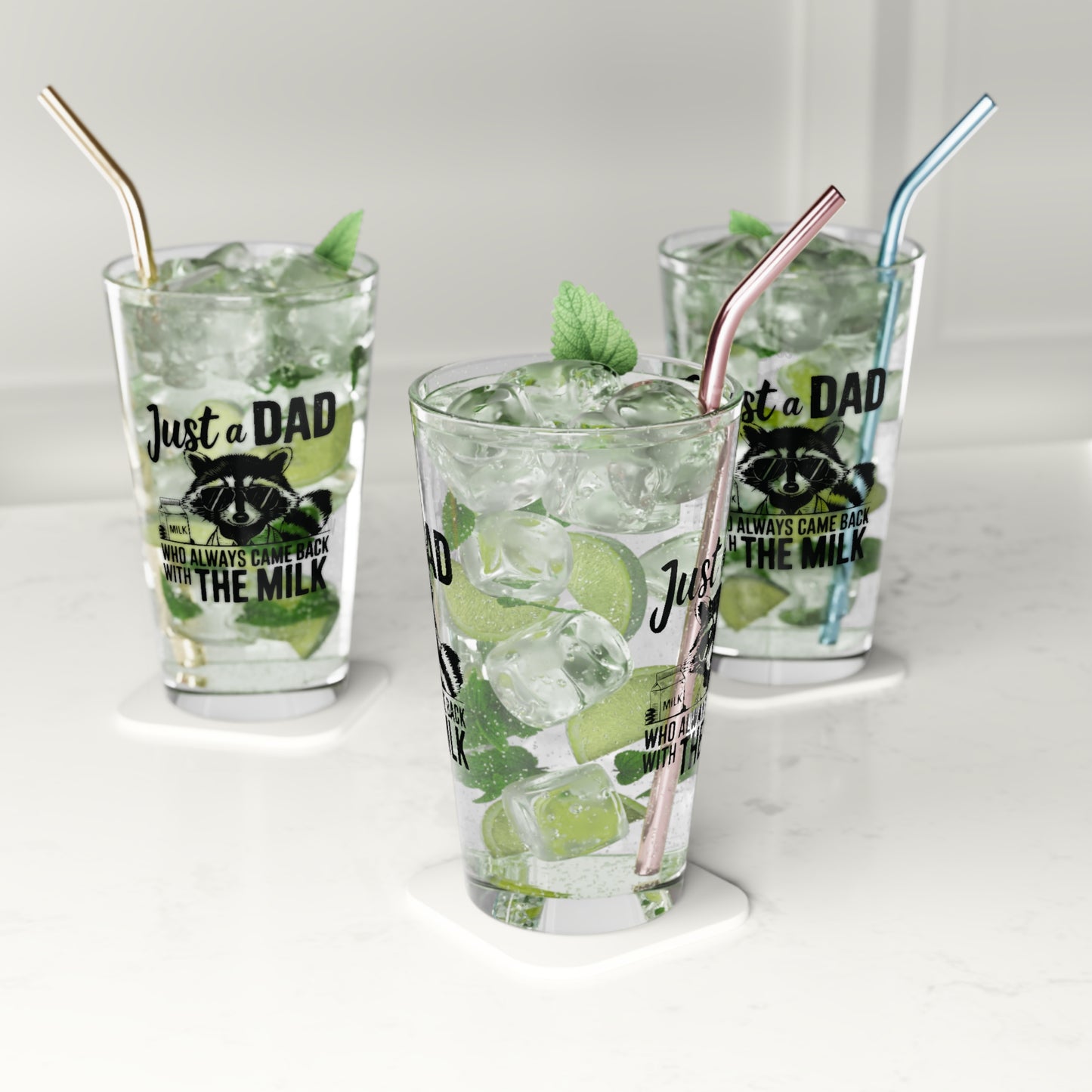 Pint Glass, 16oz - Dad / Funny - Just the dad (1)