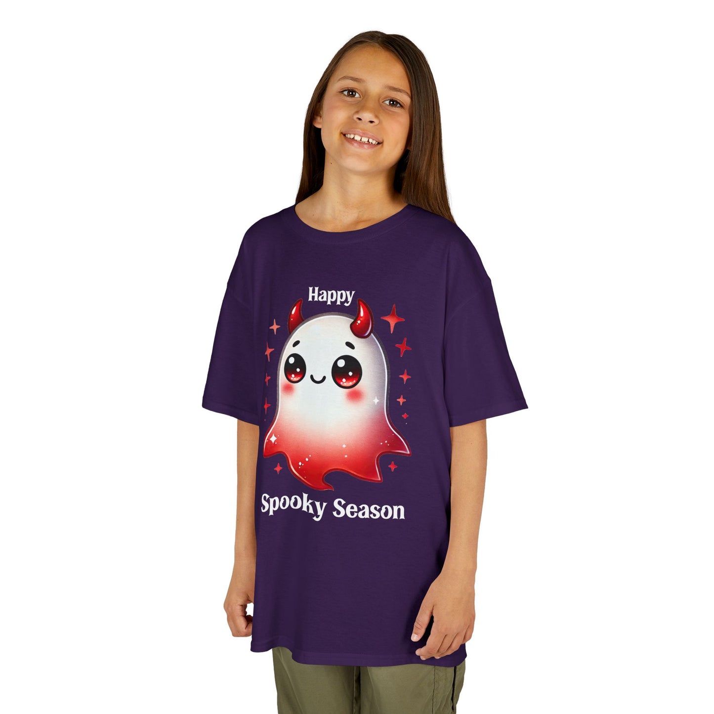 Child Tee - Halloween / Ghost - Happy Spooky Season (01a)