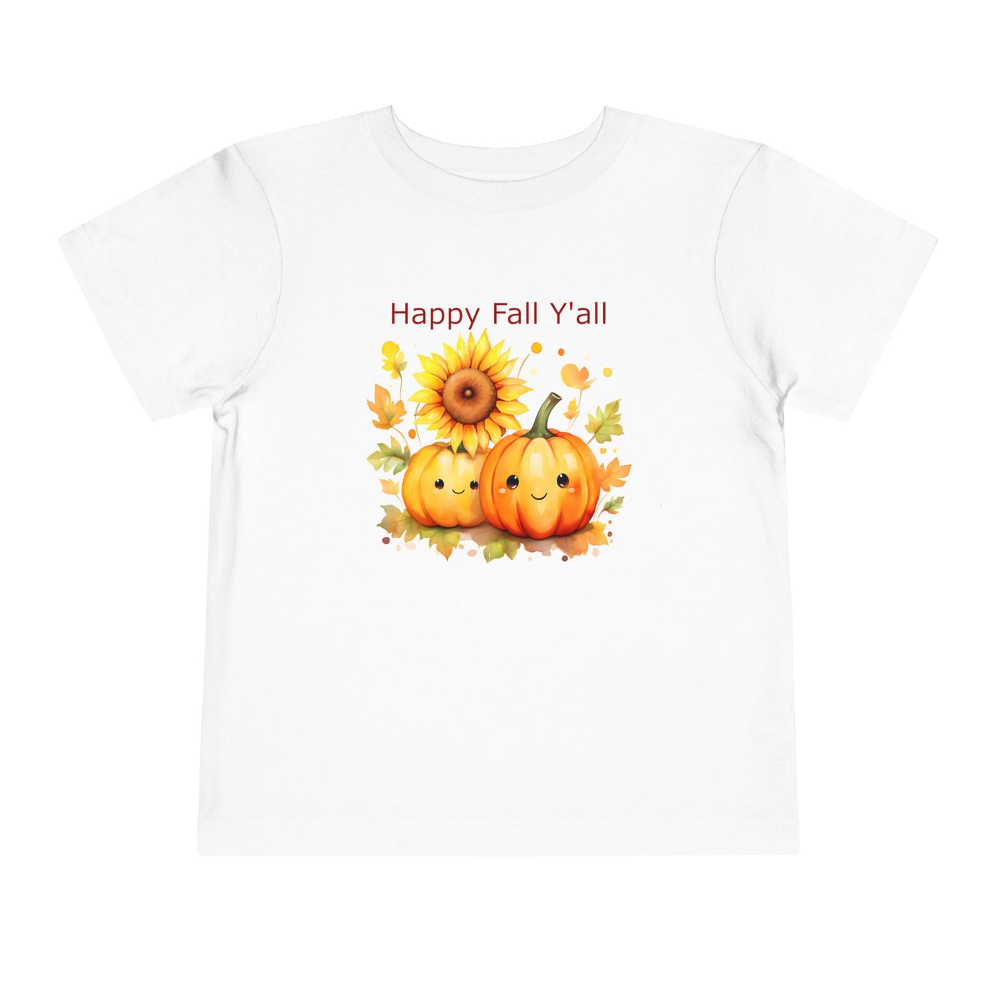 Toddler Tee - Autumn - Happy Fall Y'All (01)