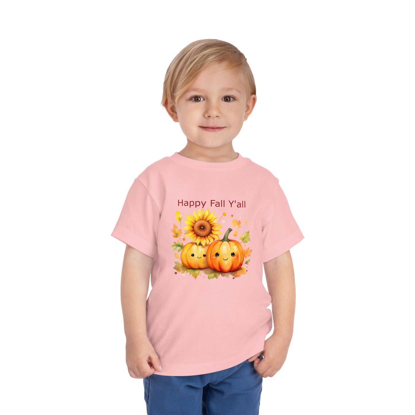 Toddler Tee - Autumn - Happy Fall Y'All (01)