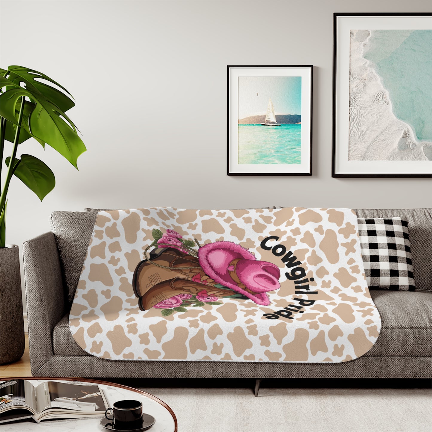Sherpa Blanket - Cowgirl Pride