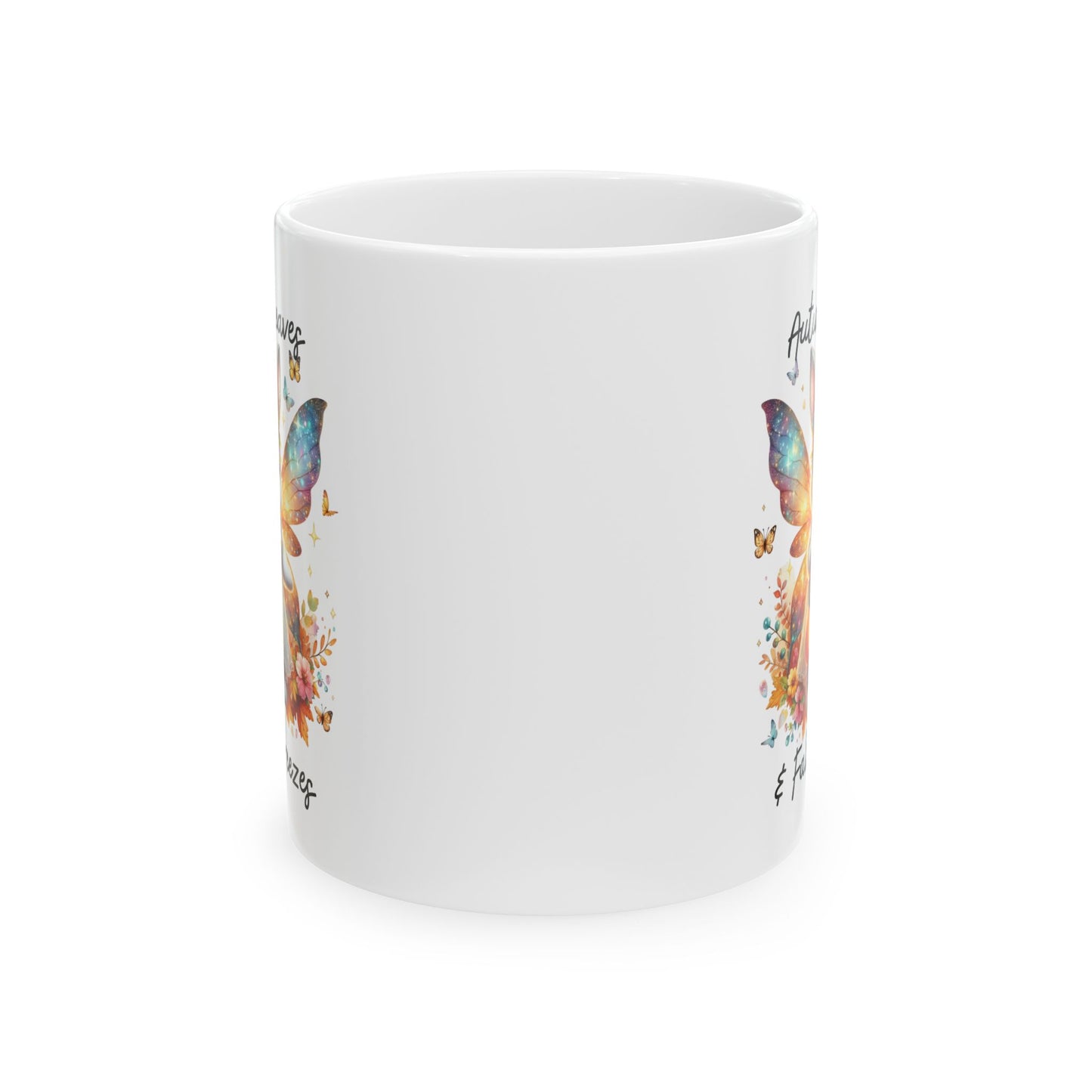Ceramic Mug - Autumn Leaves & Fall Breezes (01a)