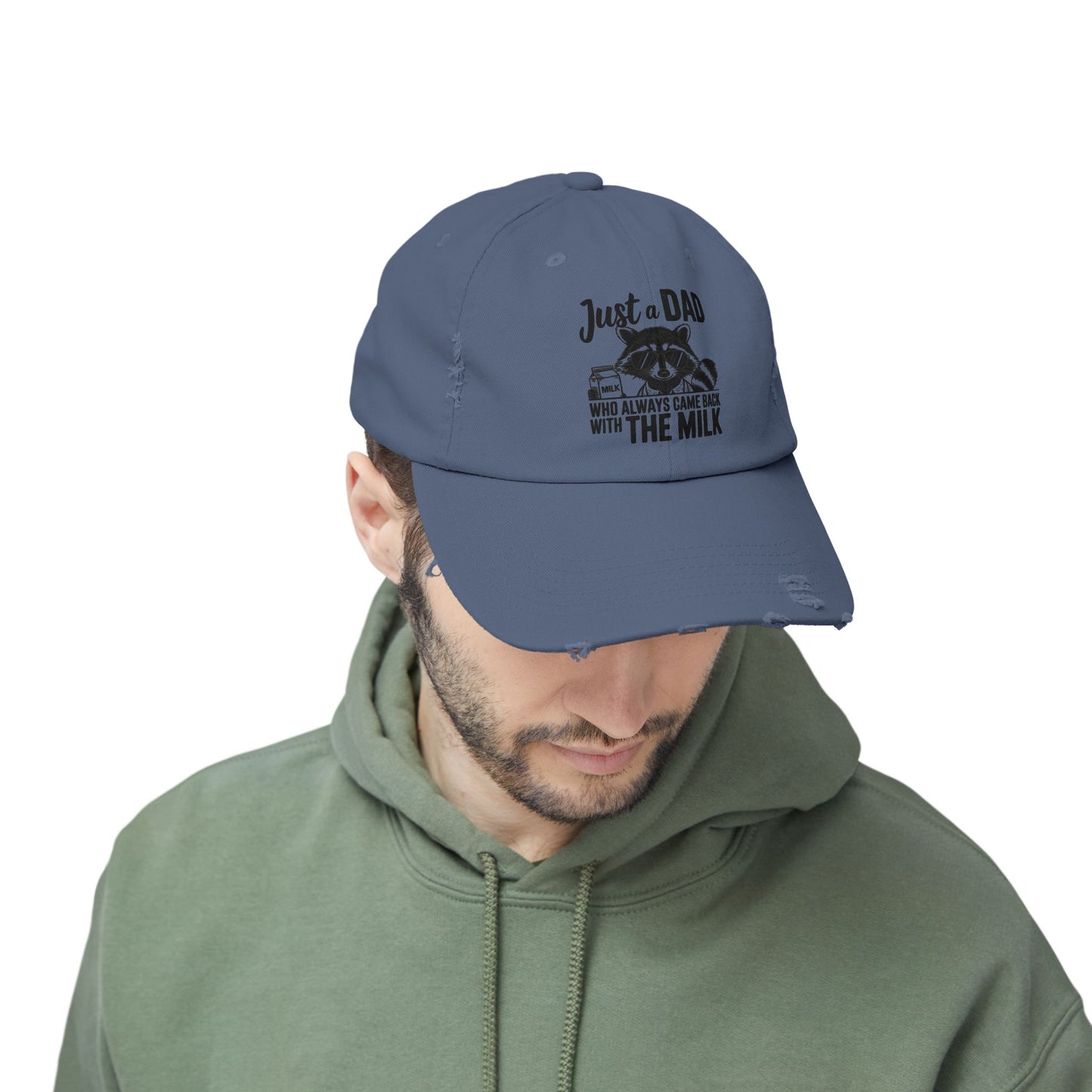 Distressed Cap - Dad / Funny - Just a dad (1)