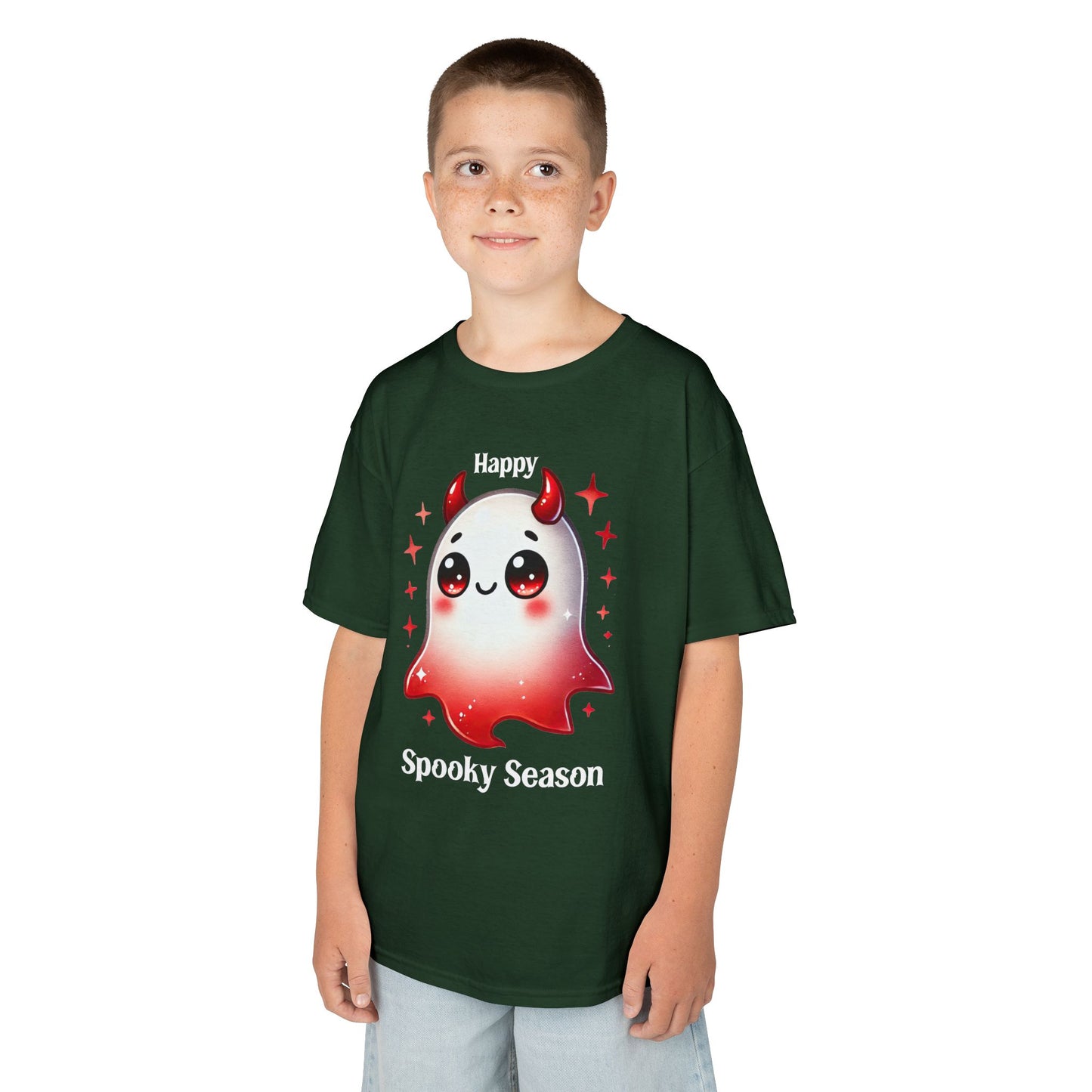 Child Tee - Halloween / Ghost - Happy Spooky Season (01a)