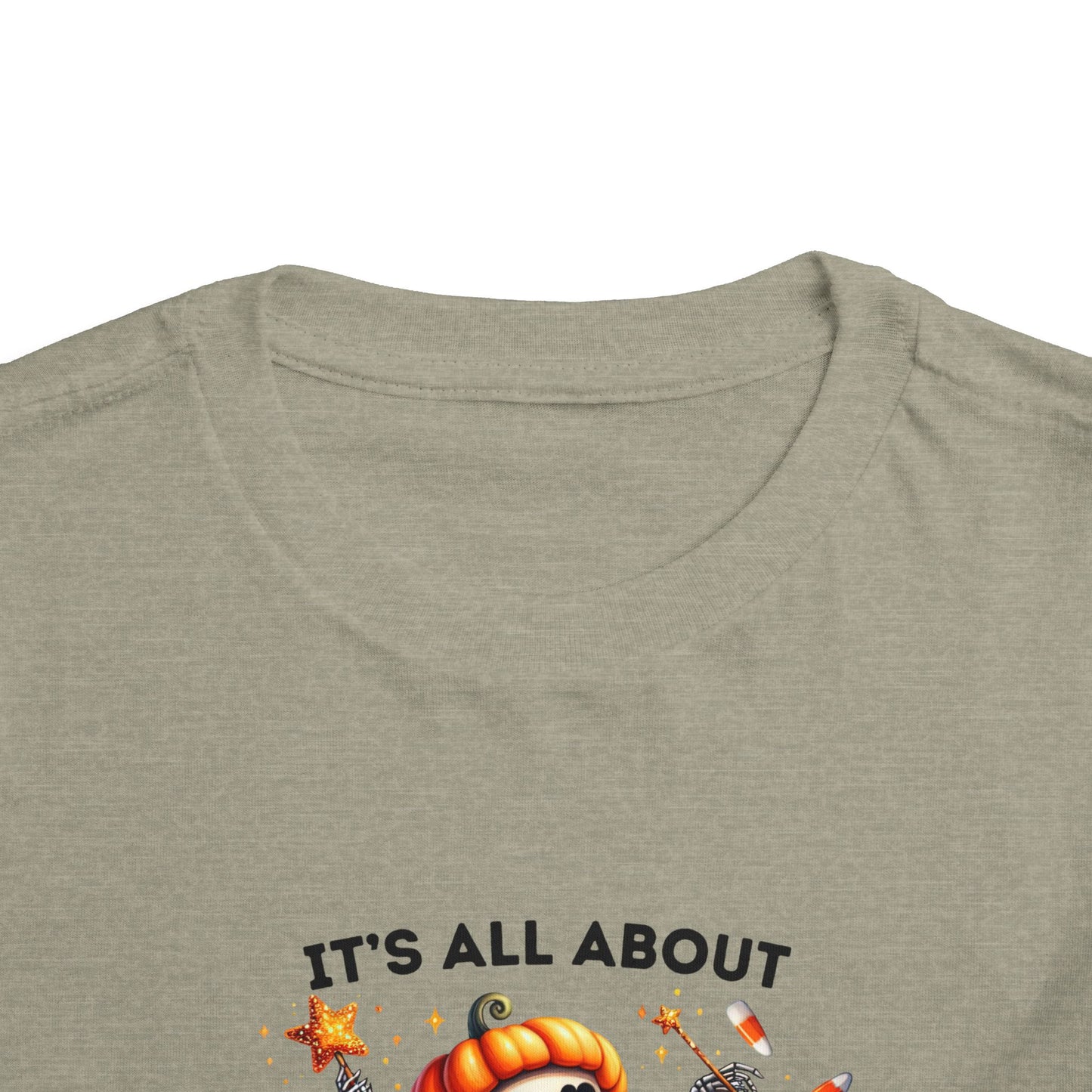 Toddler Tee - Halloween / Ballet Skeleton - It's all about the Candy! (01a)