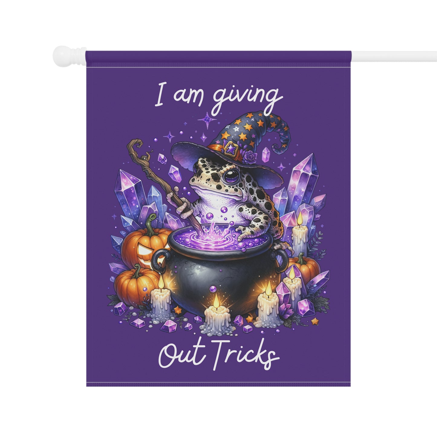 Garden Flag - Halloween - Giving Out Tricks (01a)