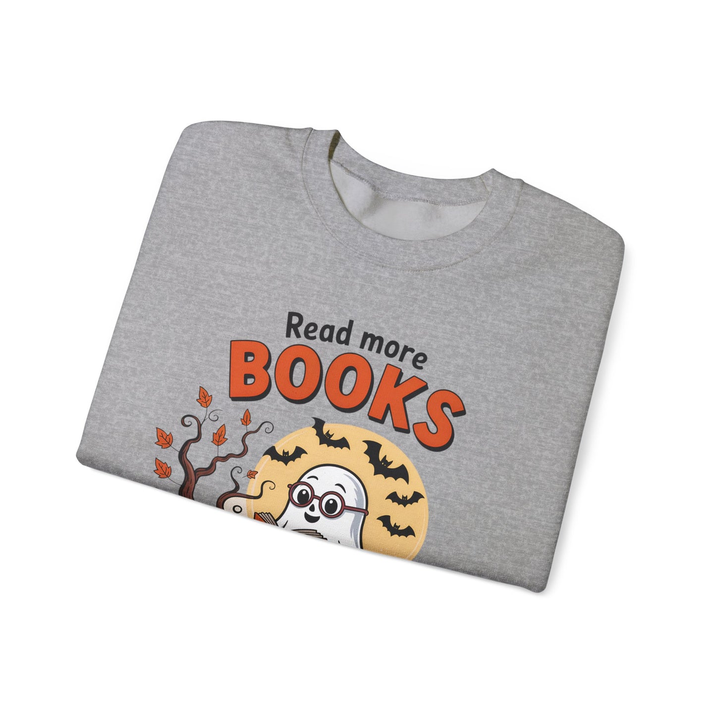 Sweatshirt - Teacher / Halloween - Read More Books (1a)