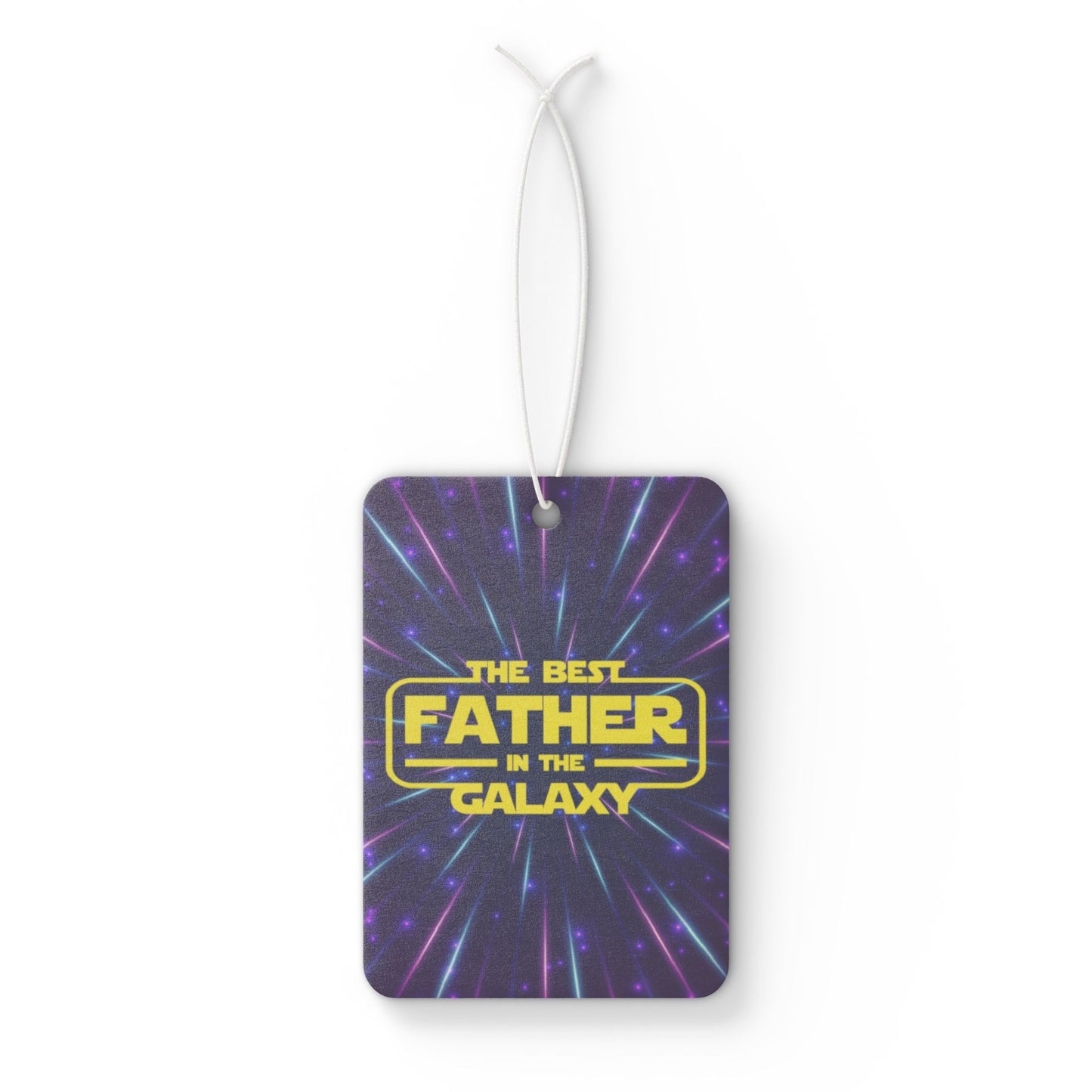 Car Air Freshener - Dad - Best Father in Galaxy (1)