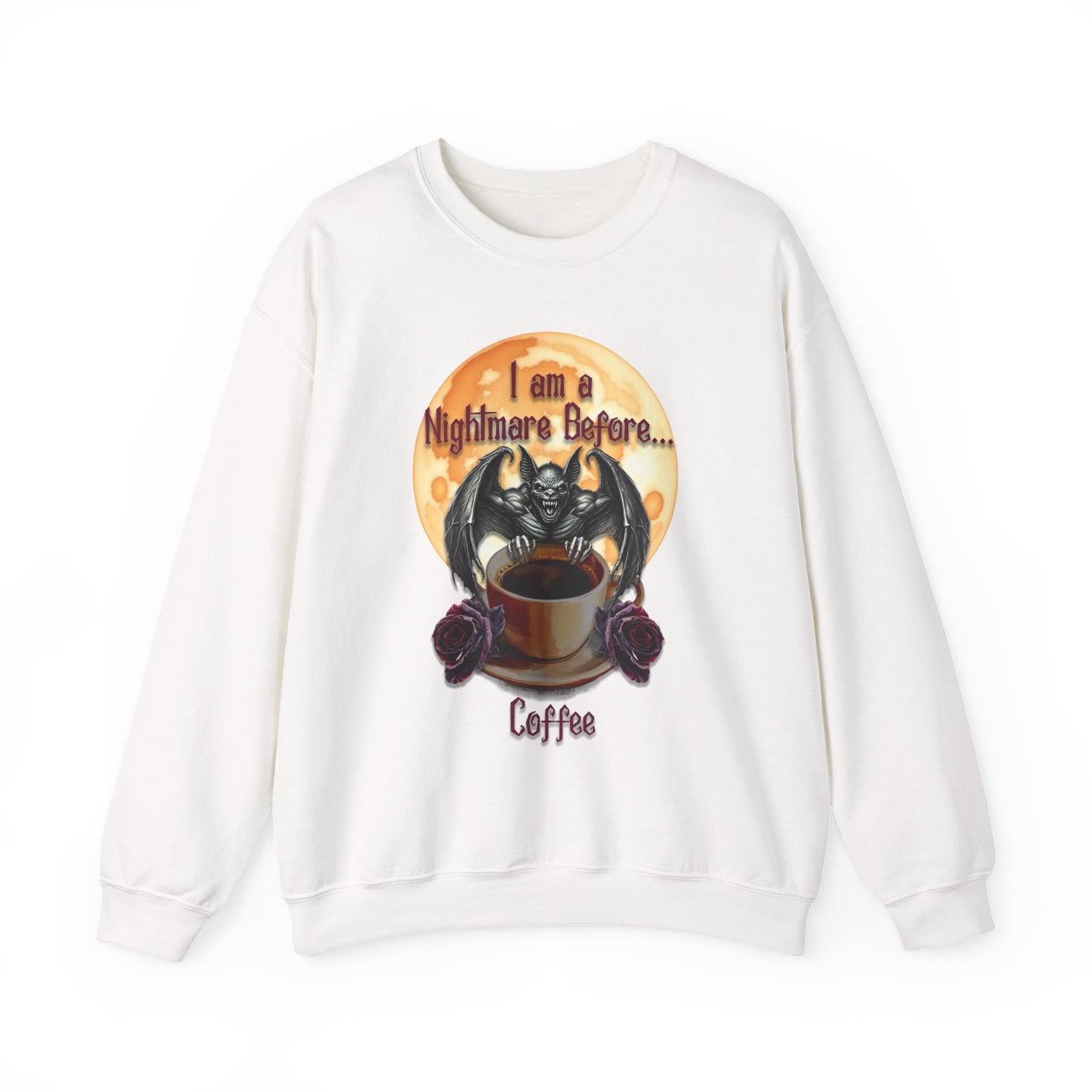Sweatshirt - Halloween - Nightmare Before Coffee (1a) - Front Only