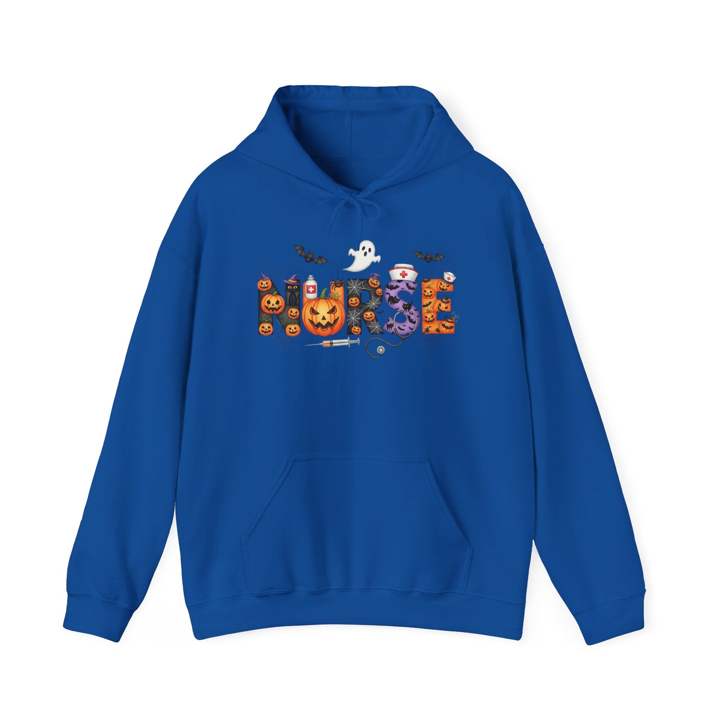 Heavy Blend Hoodie - Nurse / Halloween - Nurse w Halloween Decor (01a)