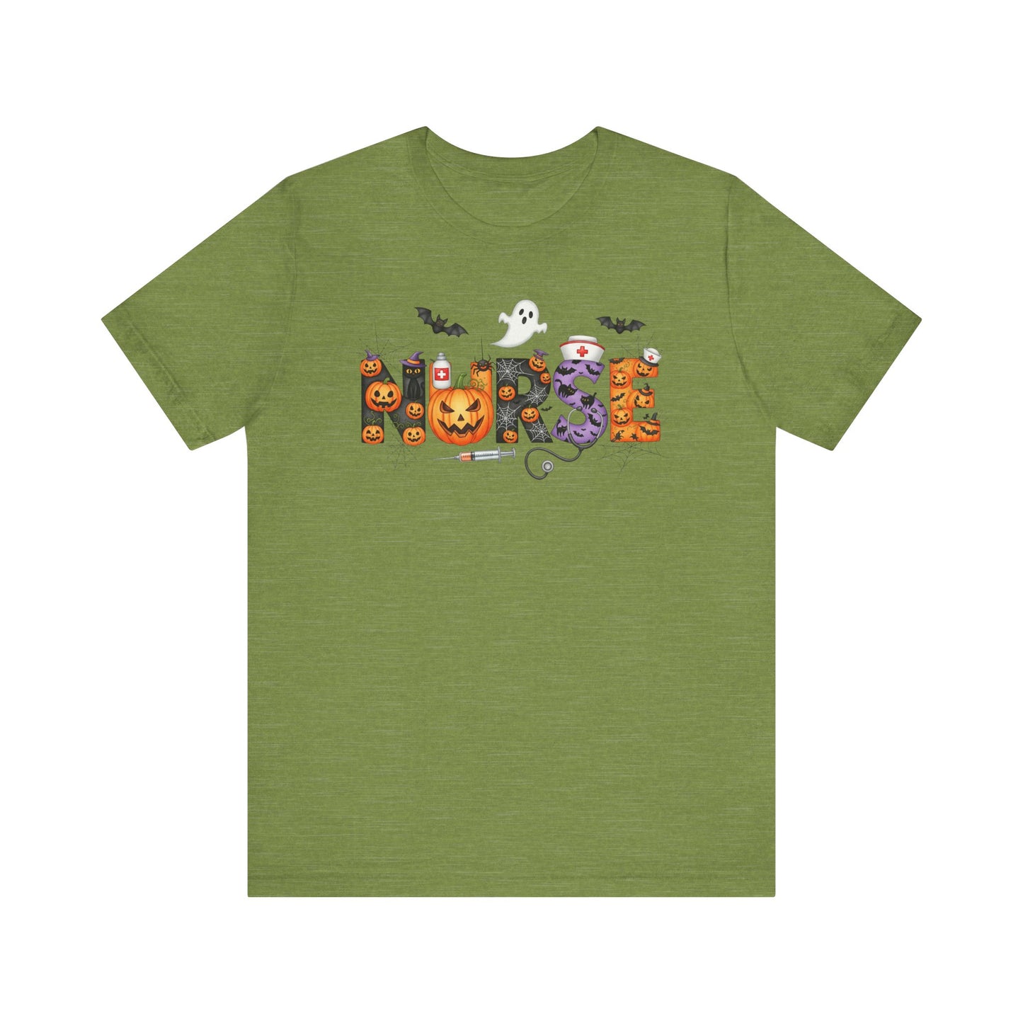 T-Shirt - Nurse / Halloween - Nurse w Halloween Decor (01a)
