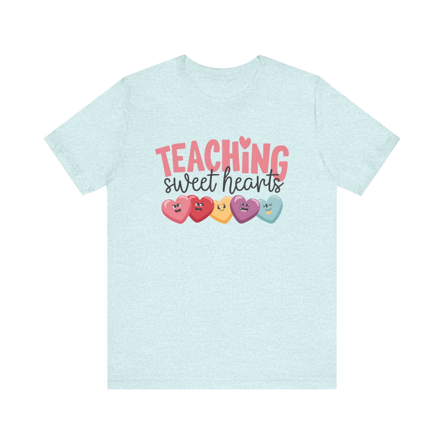 T-Shirt - Teacher / Valentine - Teaching Sweet Hearts (01) - Light colors