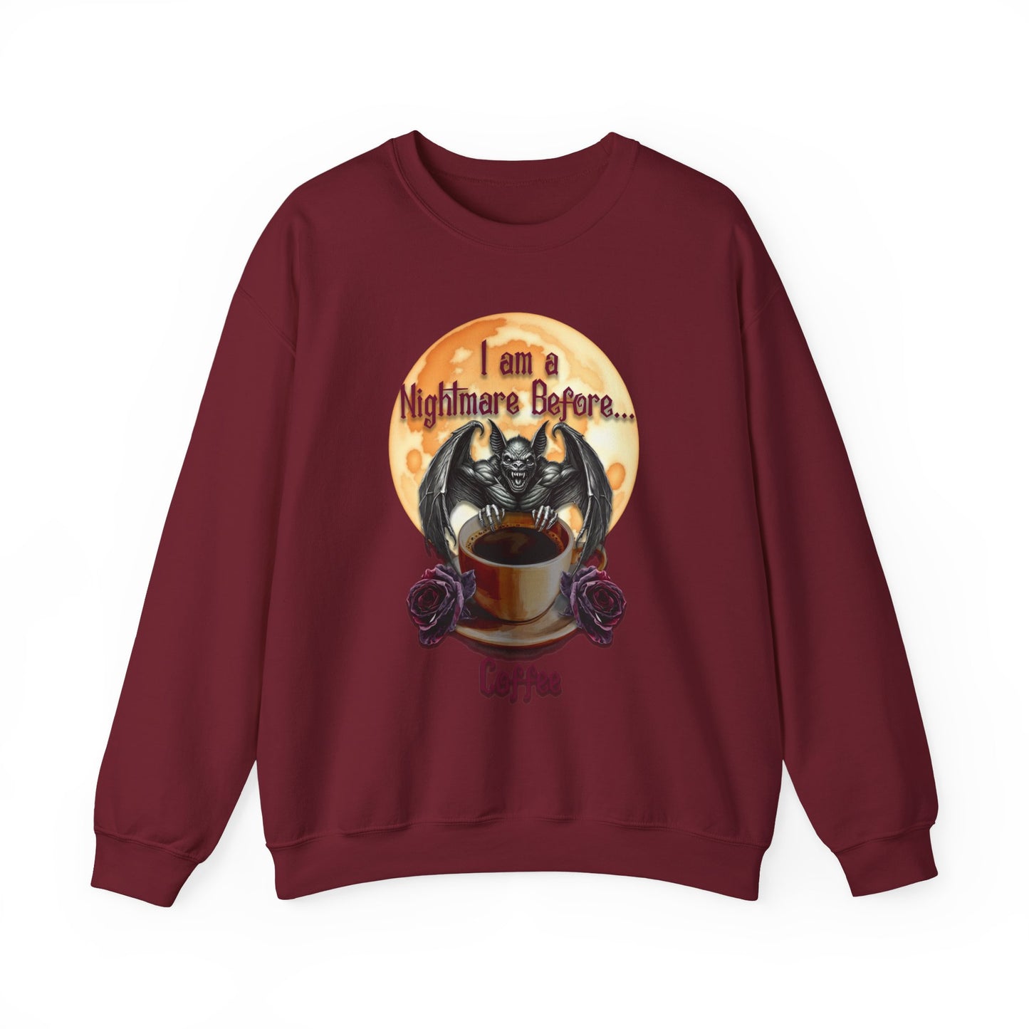 Sweatshirt - Halloween - Nightmare Before Coffee (1a) - Front Only