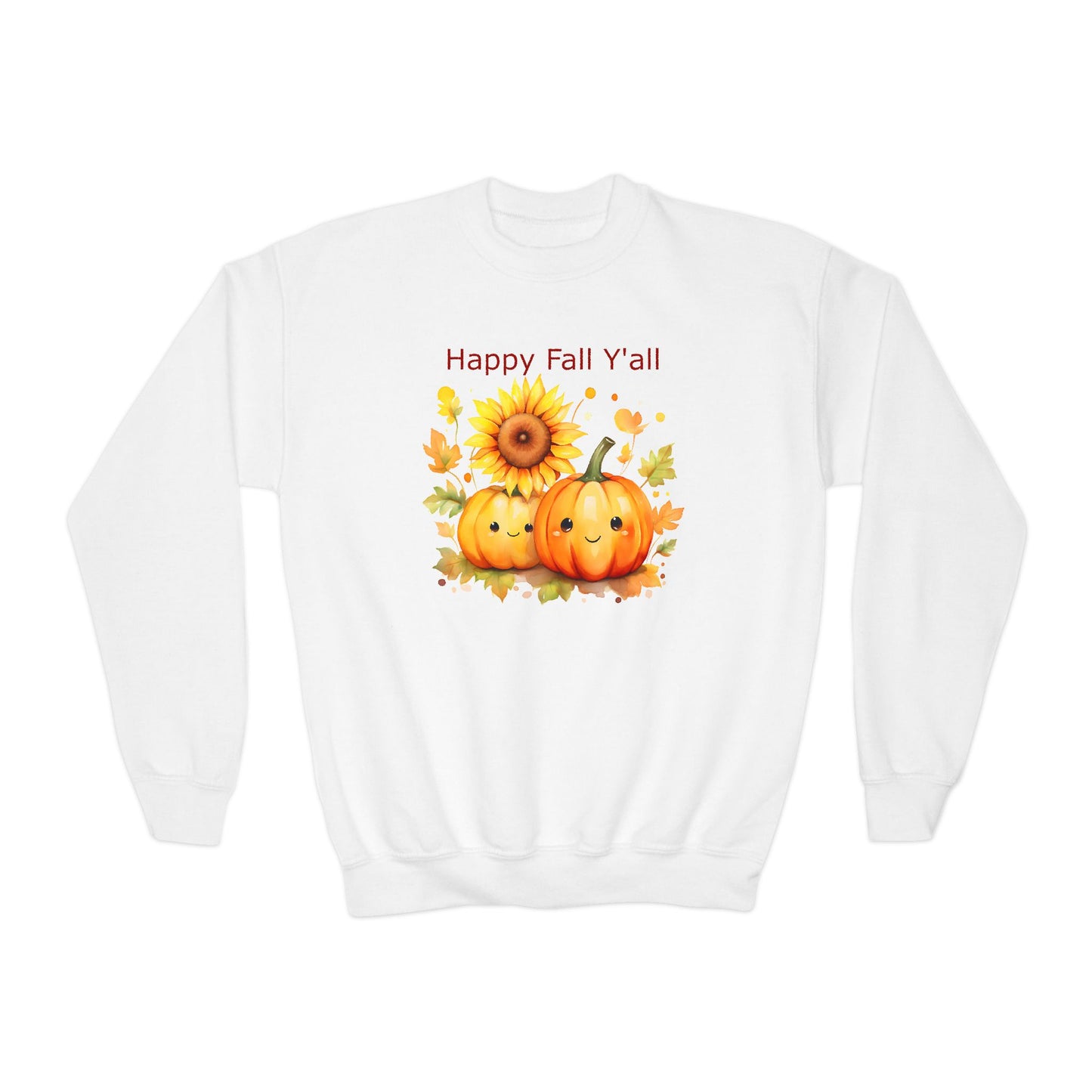 Child Sweatshirt - Autumn - Happy Fall Y'All (01)