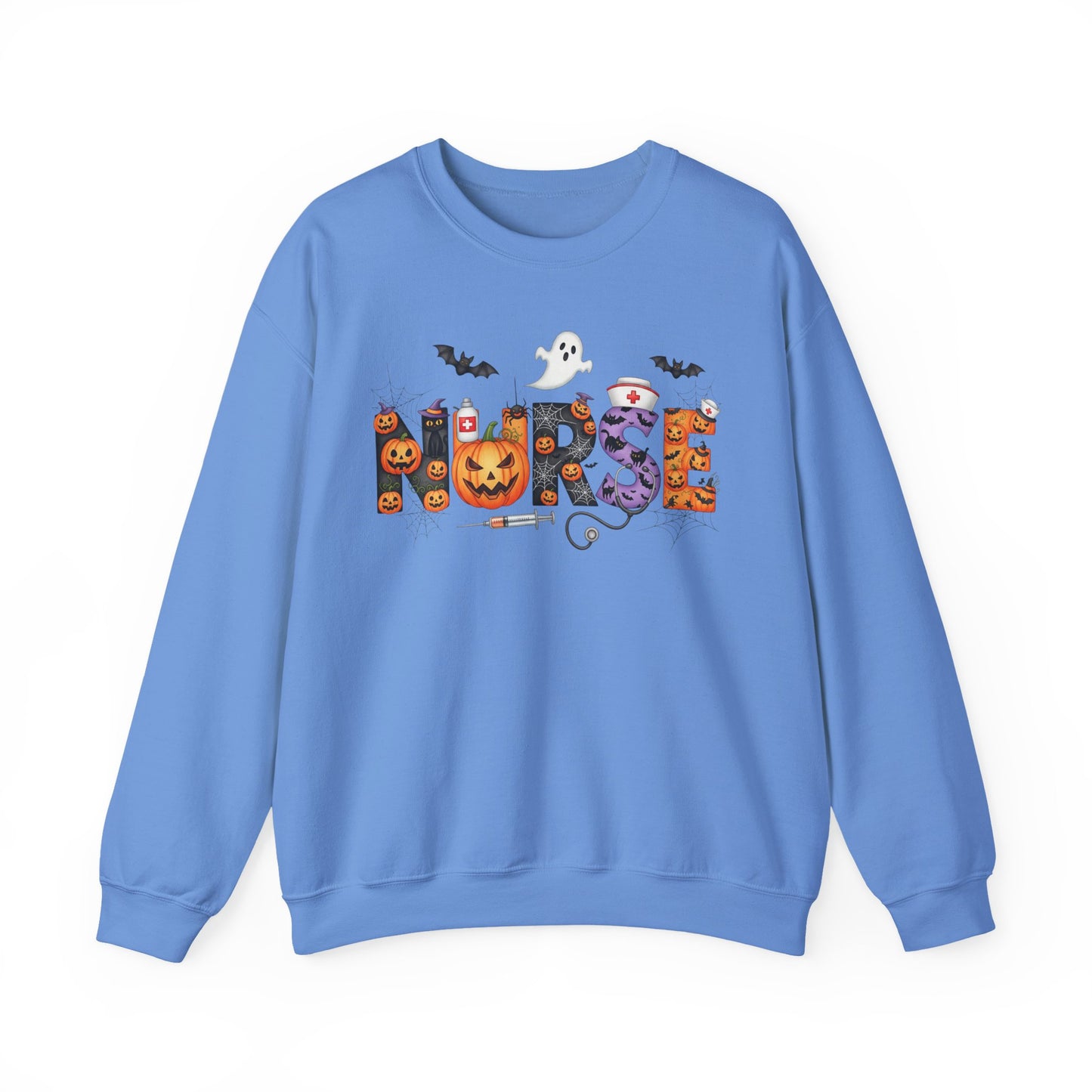 Sweatshirt - Nurse / Halloween - Nurse w Halloween Decor (01a)