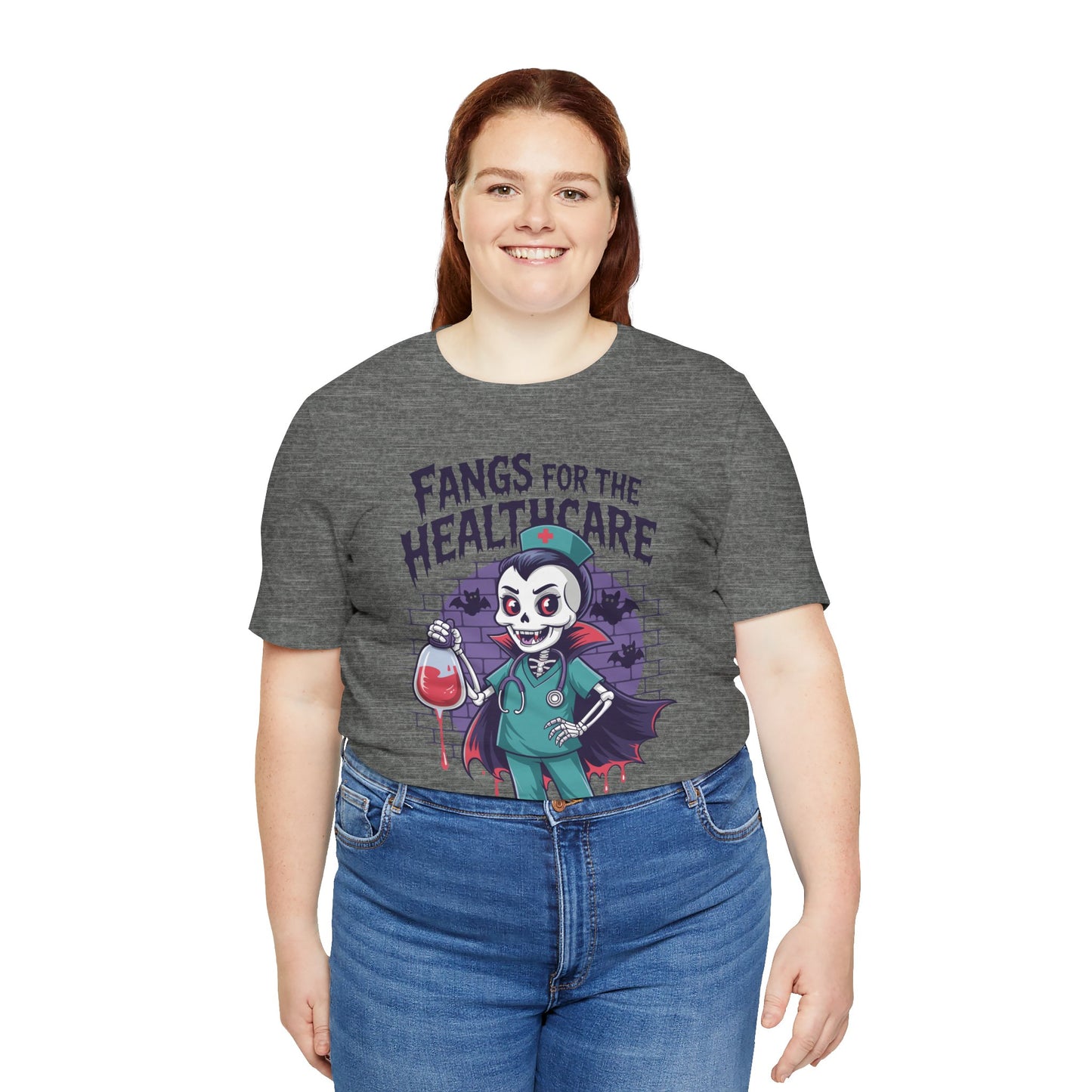 T-Shirt - Medical / Halloween - Fangs for the Healthcare (01a)