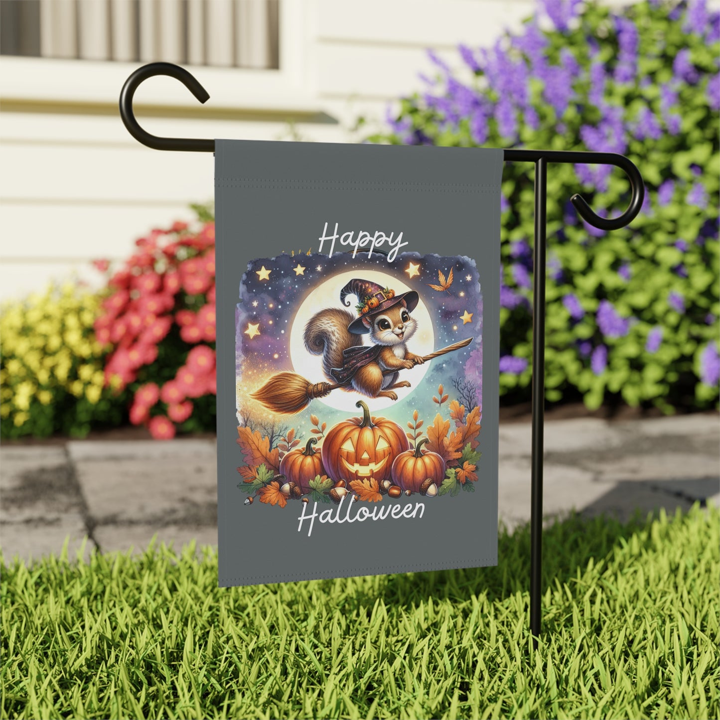 Garden Flag - Halloween - Happy Halloween (01a)