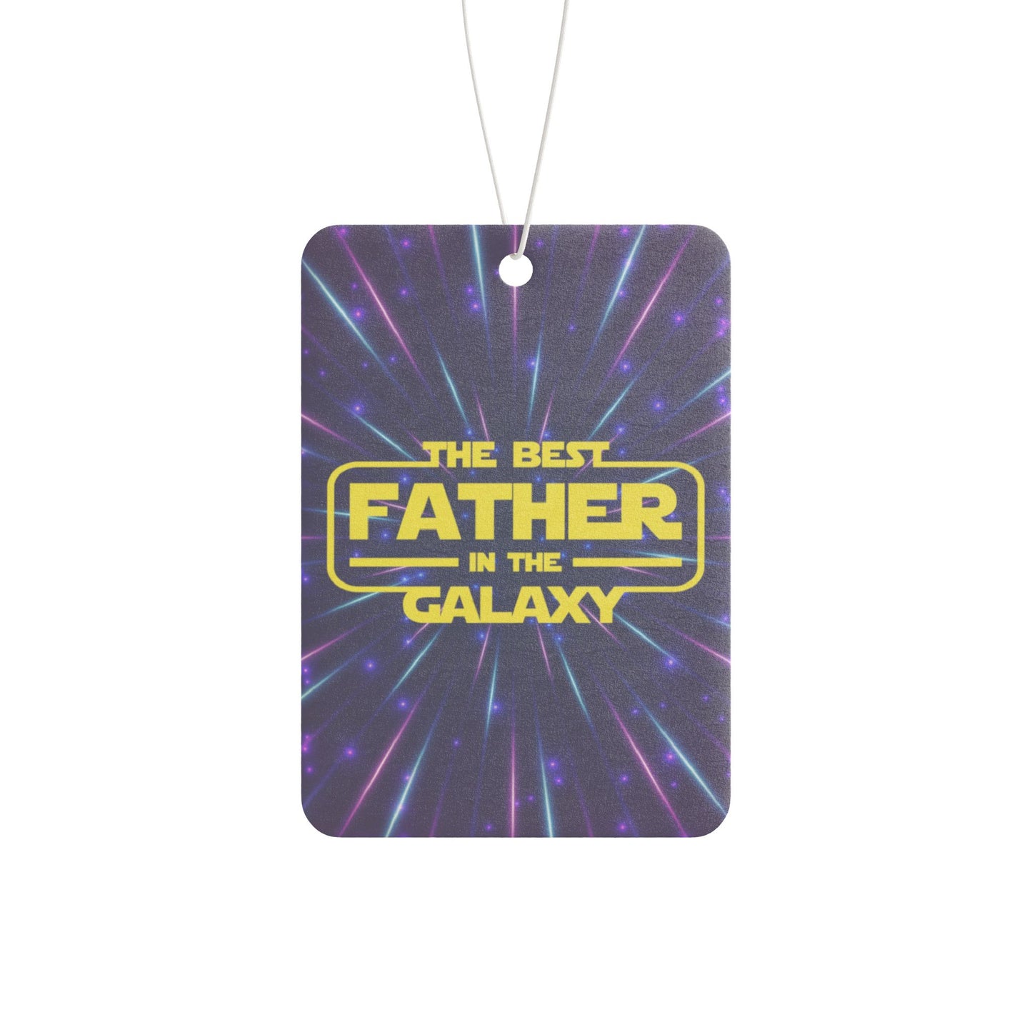 Car Air Freshener - Dad - Best Father in Galaxy (1)