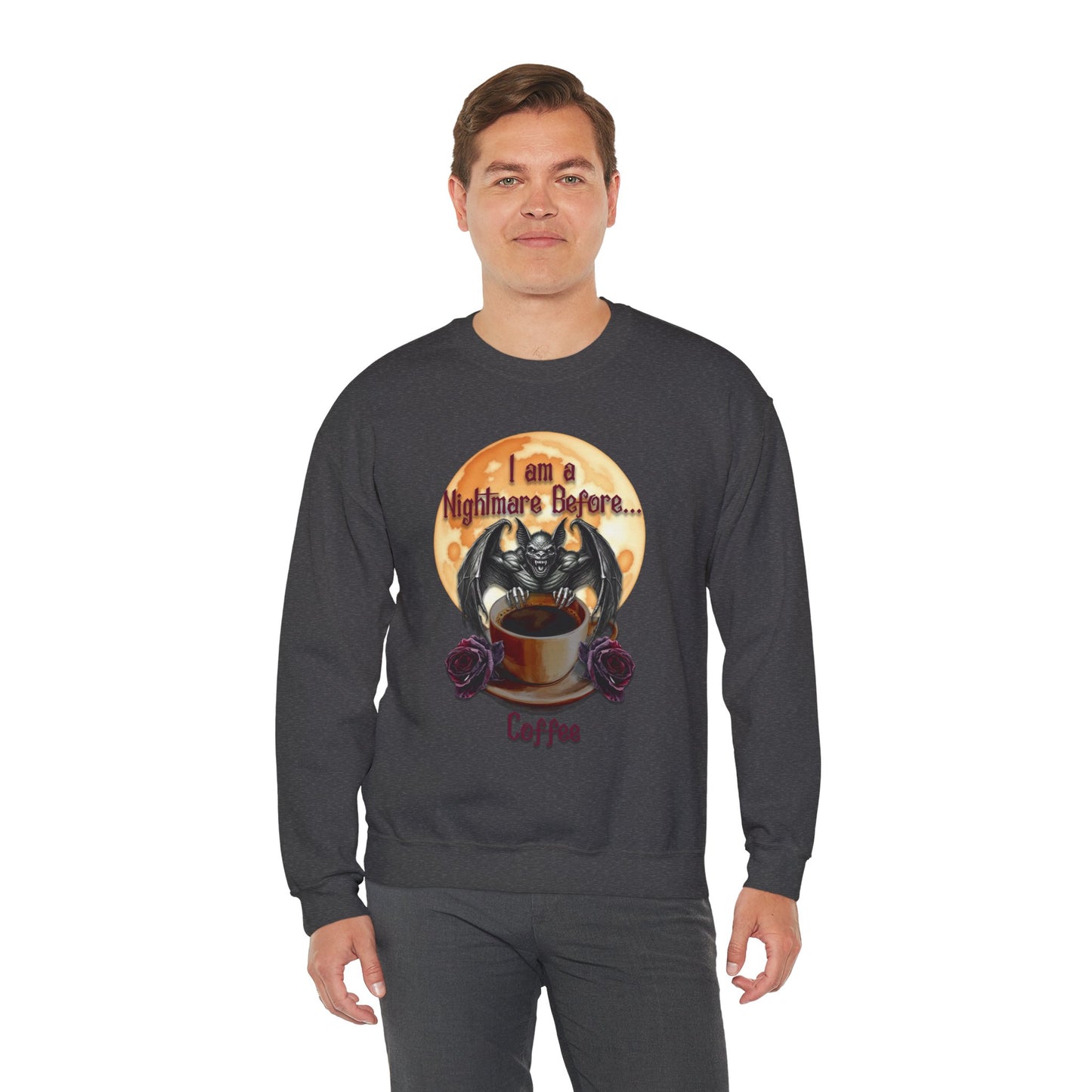 Sweatshirt - Halloween - Nightmare Before Coffee (1a) - Front Only