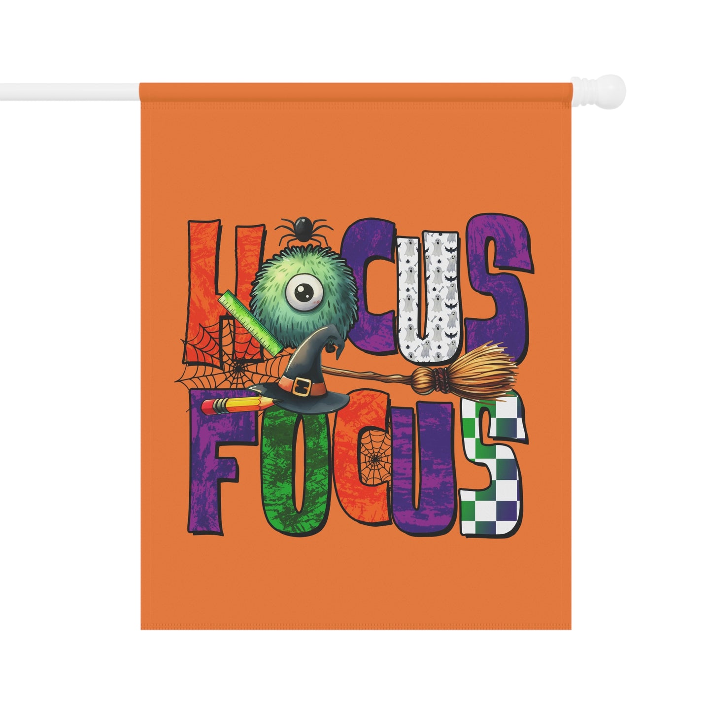 Garden Flag - Teacher / Halloween - Hocus Focus (01a)