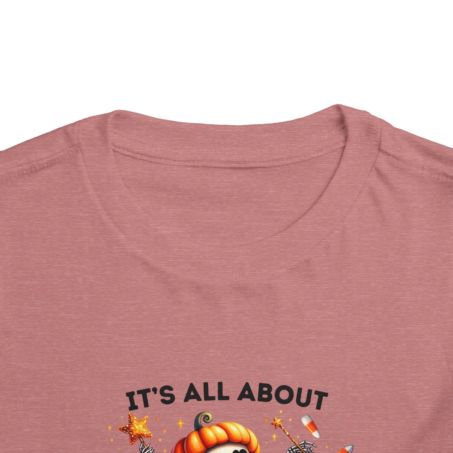 Toddler Tee - Halloween / Ballet Skeleton - It's all about the Candy! (01a)