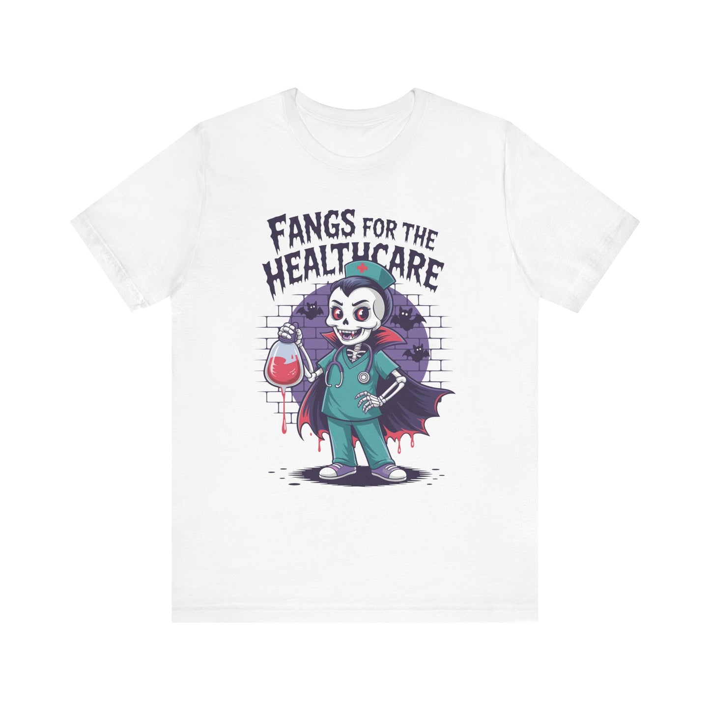 T-Shirt - Medical / Halloween - Fangs for the Healthcare (01a)