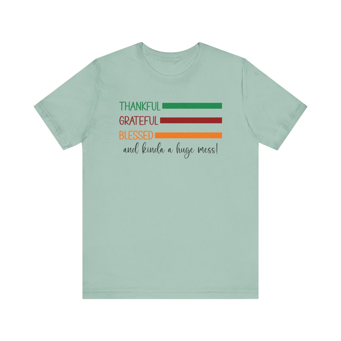T-shirt - Christian - Thankful, Grateful, Blessed & Crazy (1a)
