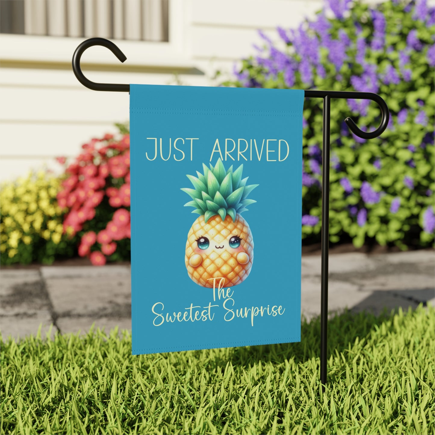 Garden Flag - Baby - Just Arrived...The Sweetest Surprise (02a)
