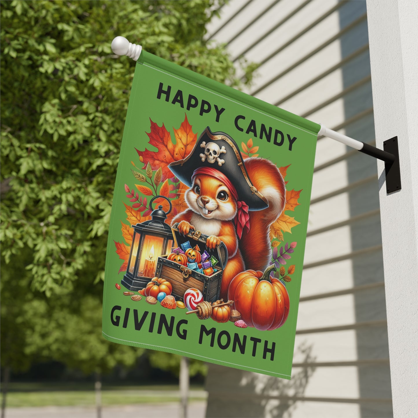 Garden Flag - Halloween - Happy Candy Giving Month (02a)