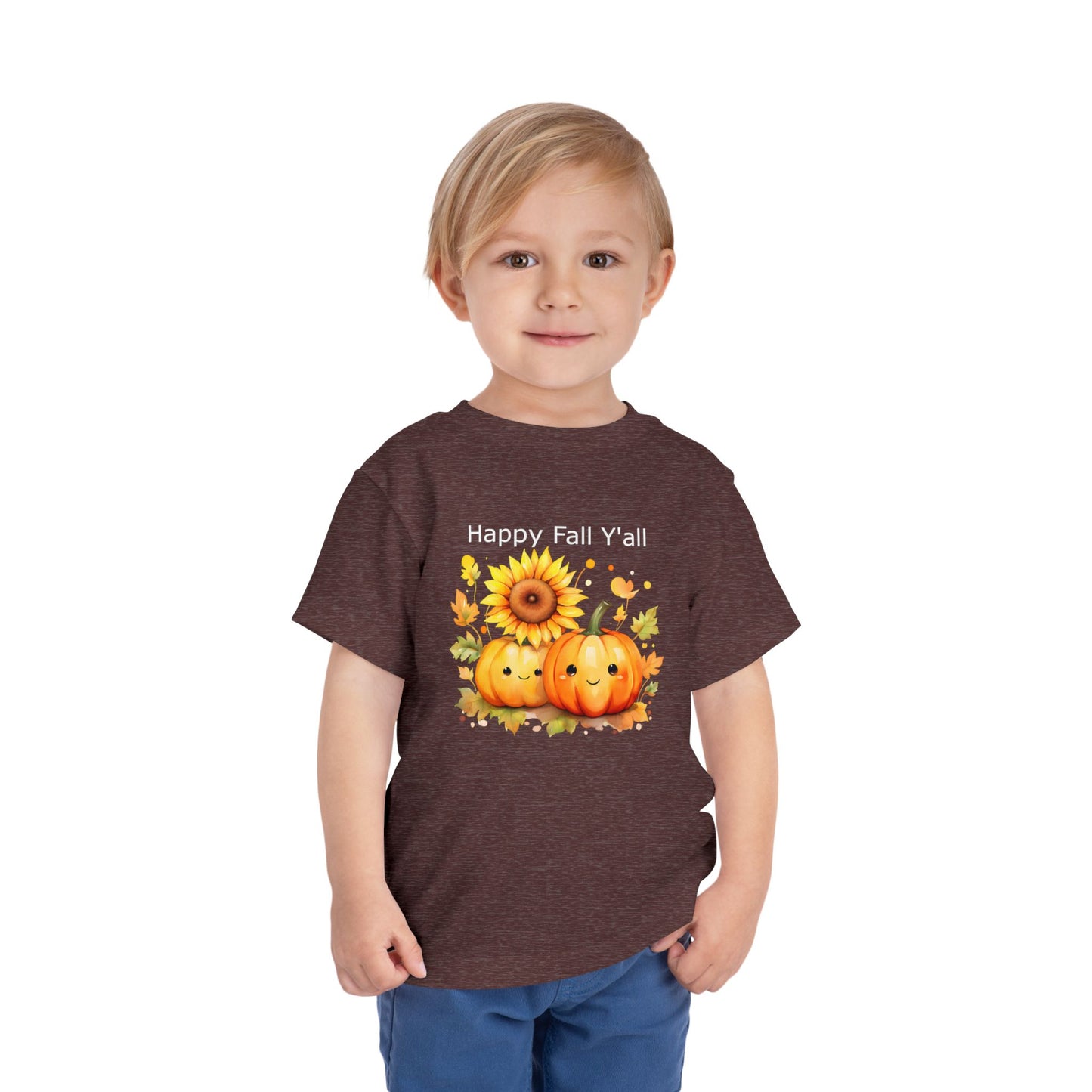 Toddler Tee - Autumn - Happy Fall Y'All (01)