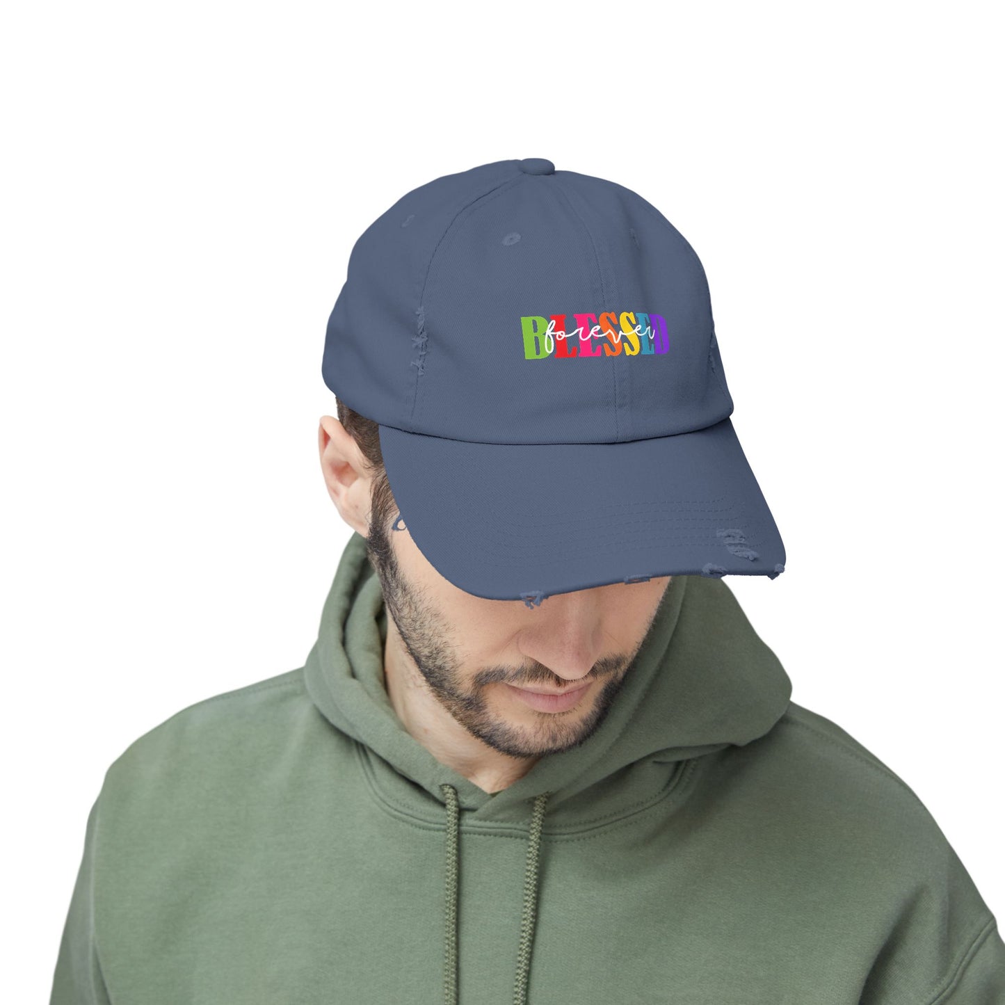 Distressed Cap - Faith - Blessed Forever (1)