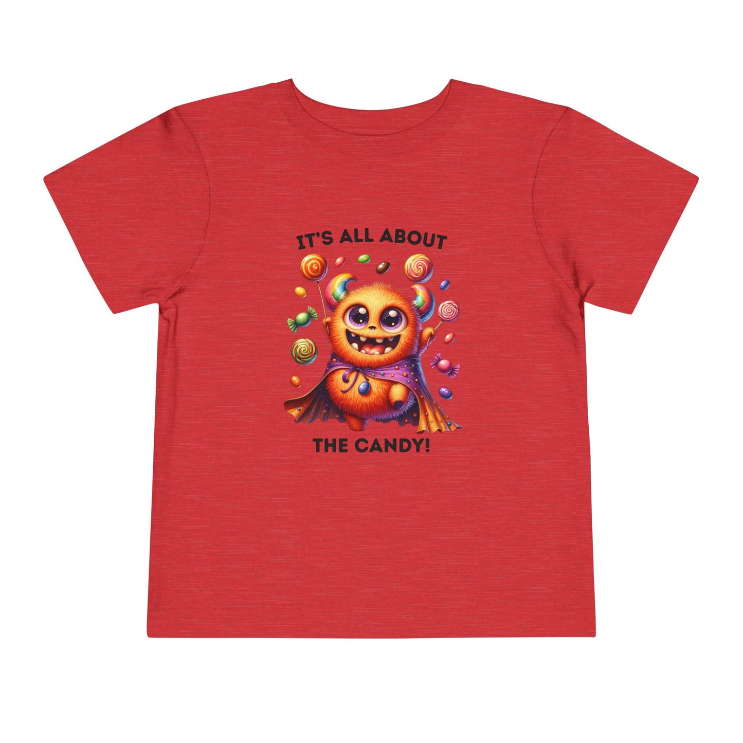 Toddler Tee - Halloween / Monster - It's all about the Candy! (01a)