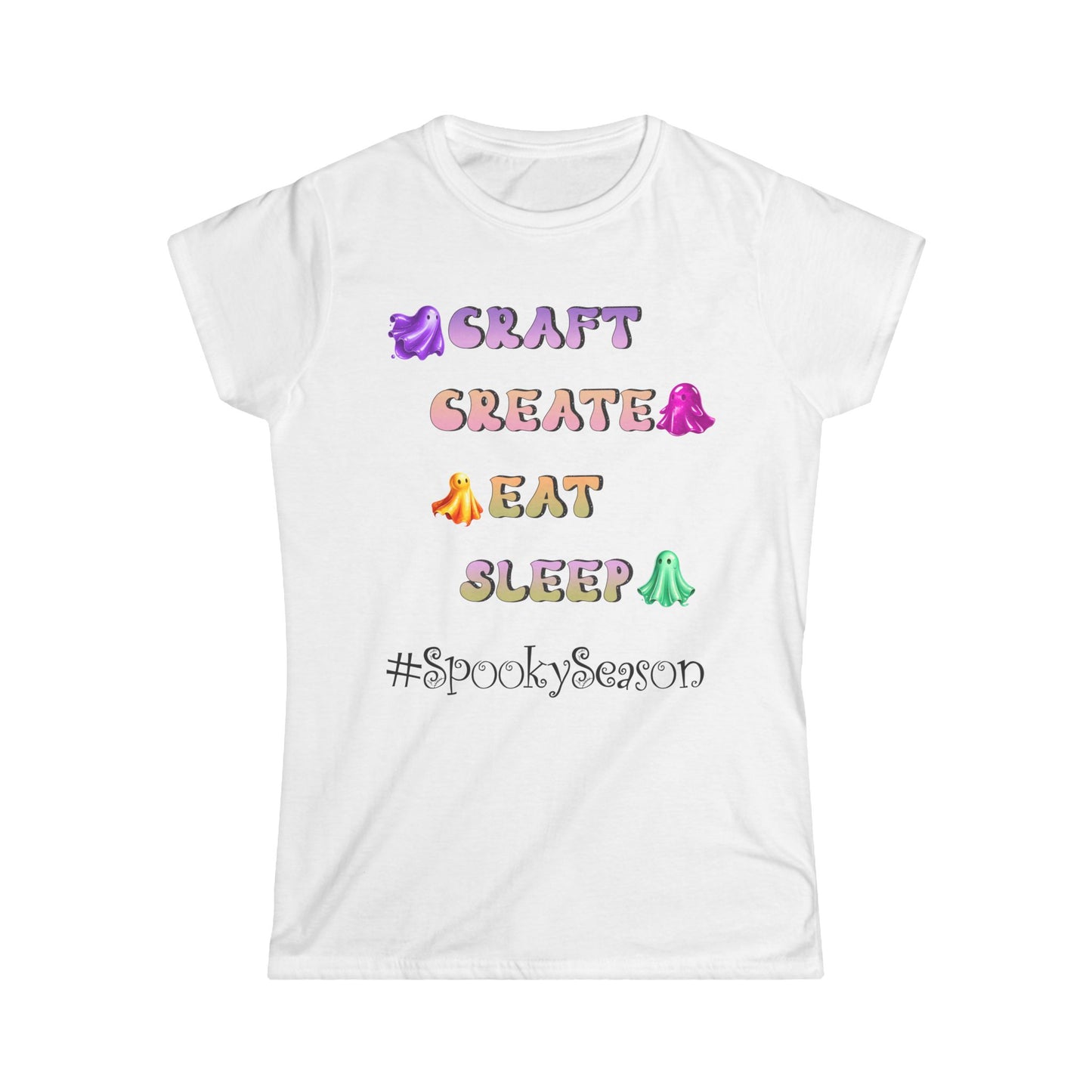 Female T-Shirt - Halloween - Craft Create Eat Sleep #spookyseason (01a)