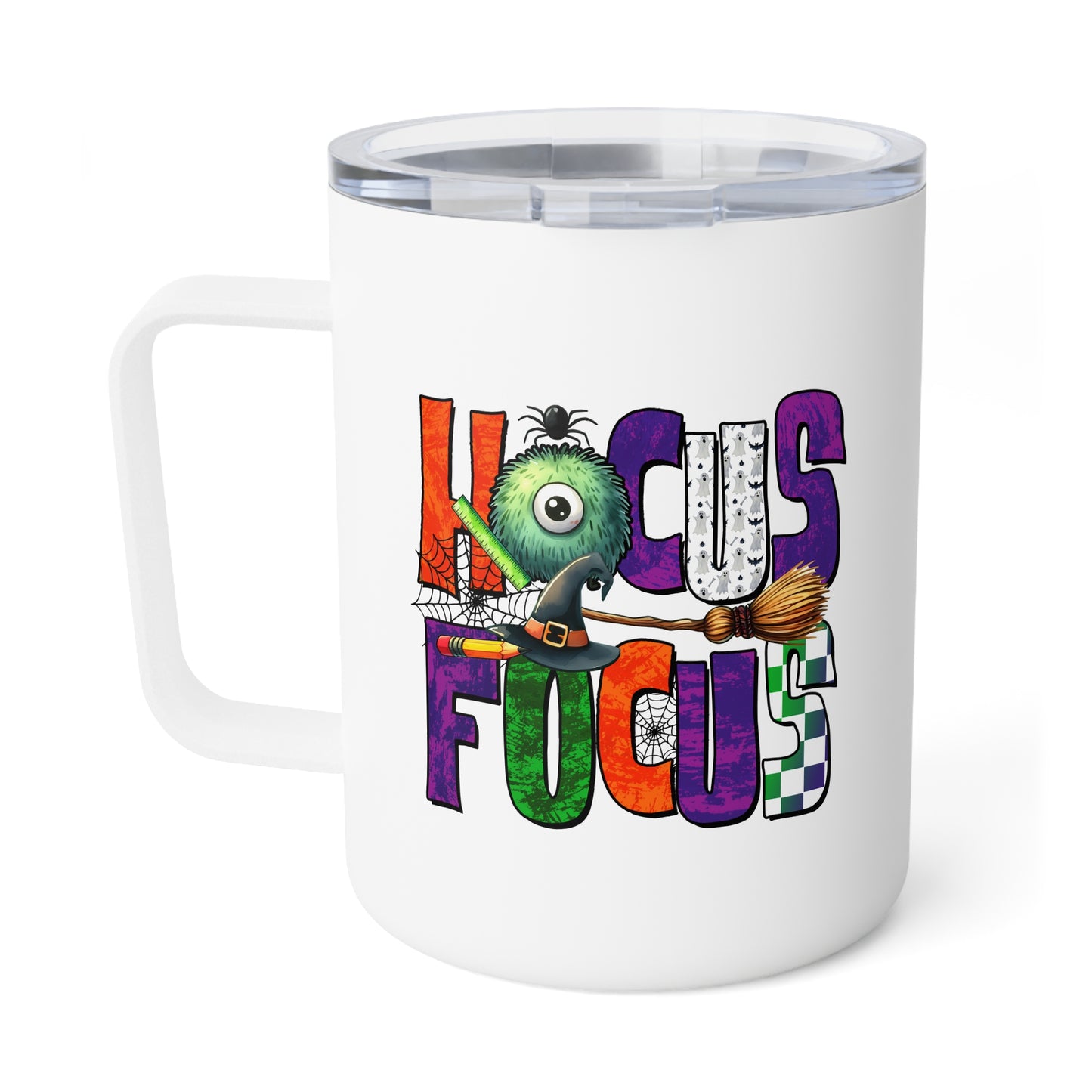 Insulated Mug - Teacher / Halloween - Fangs for the Healthcare (01a)
