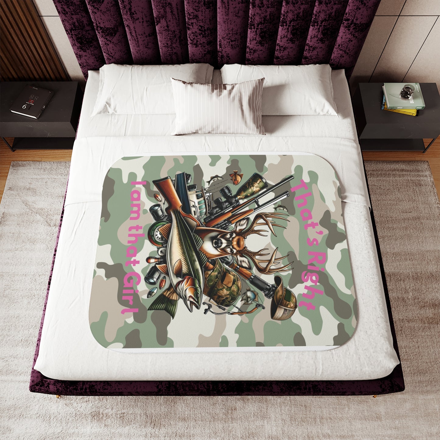 Sherpa Blanket - Hunter - I am that Girl (1)