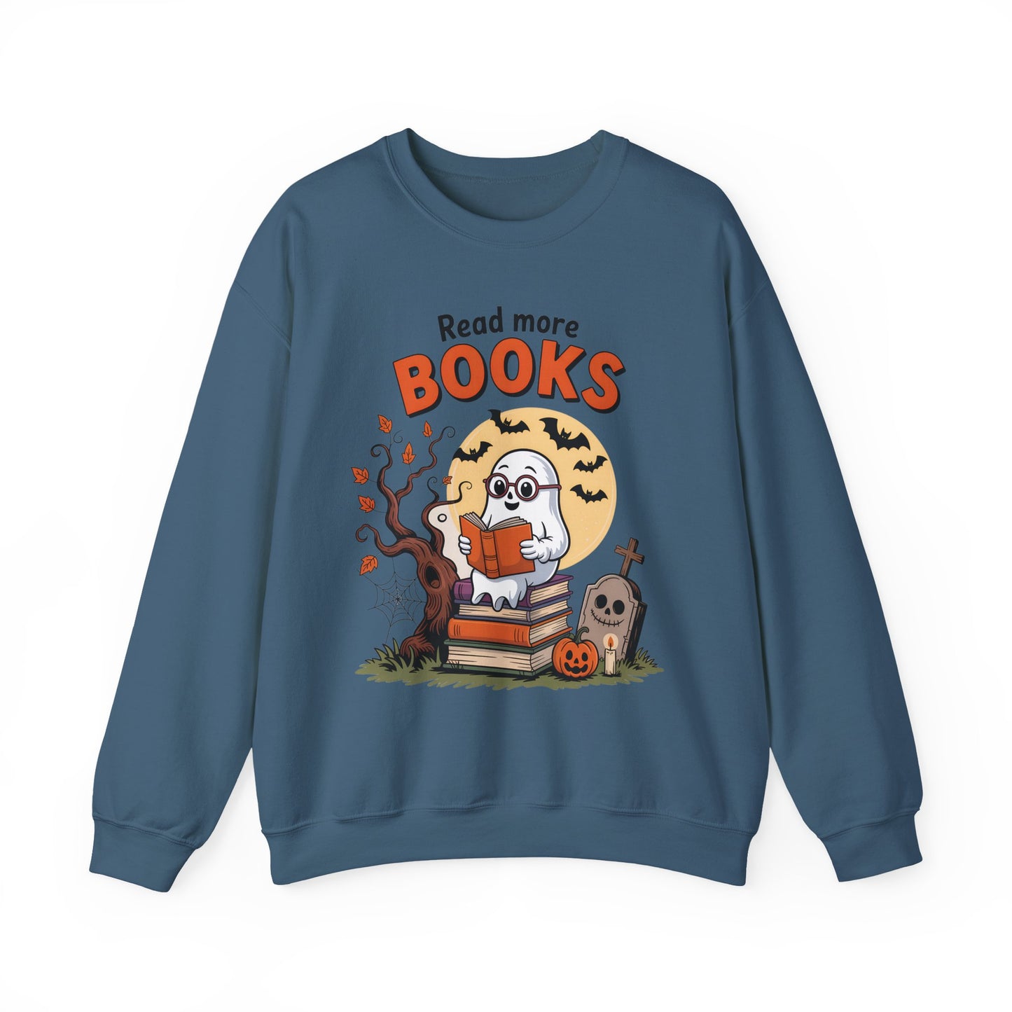 Sweatshirt - Teacher / Halloween - Read More Books (1a)