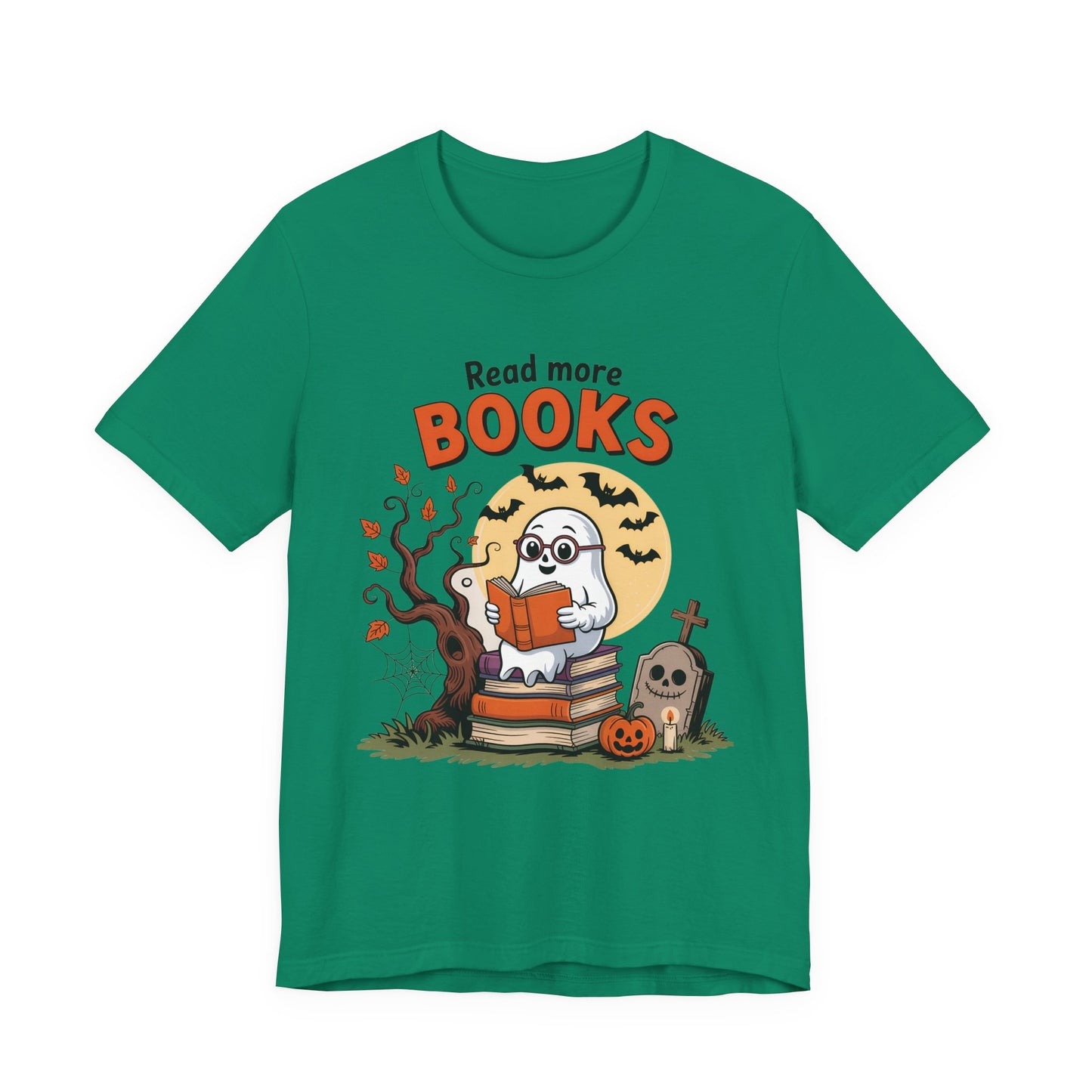 T-Shirt - Teacher / Halloween - Read More Books (01a)