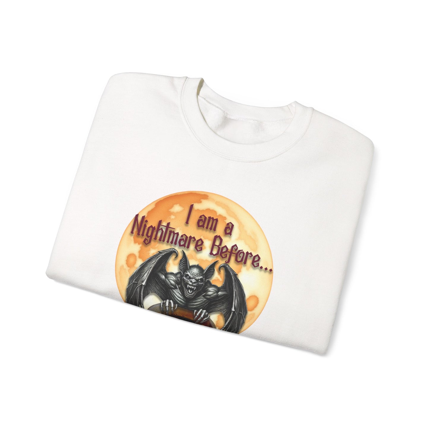 Sweatshirt - Halloween - Nightmare Before Coffee (1a) - Front Only