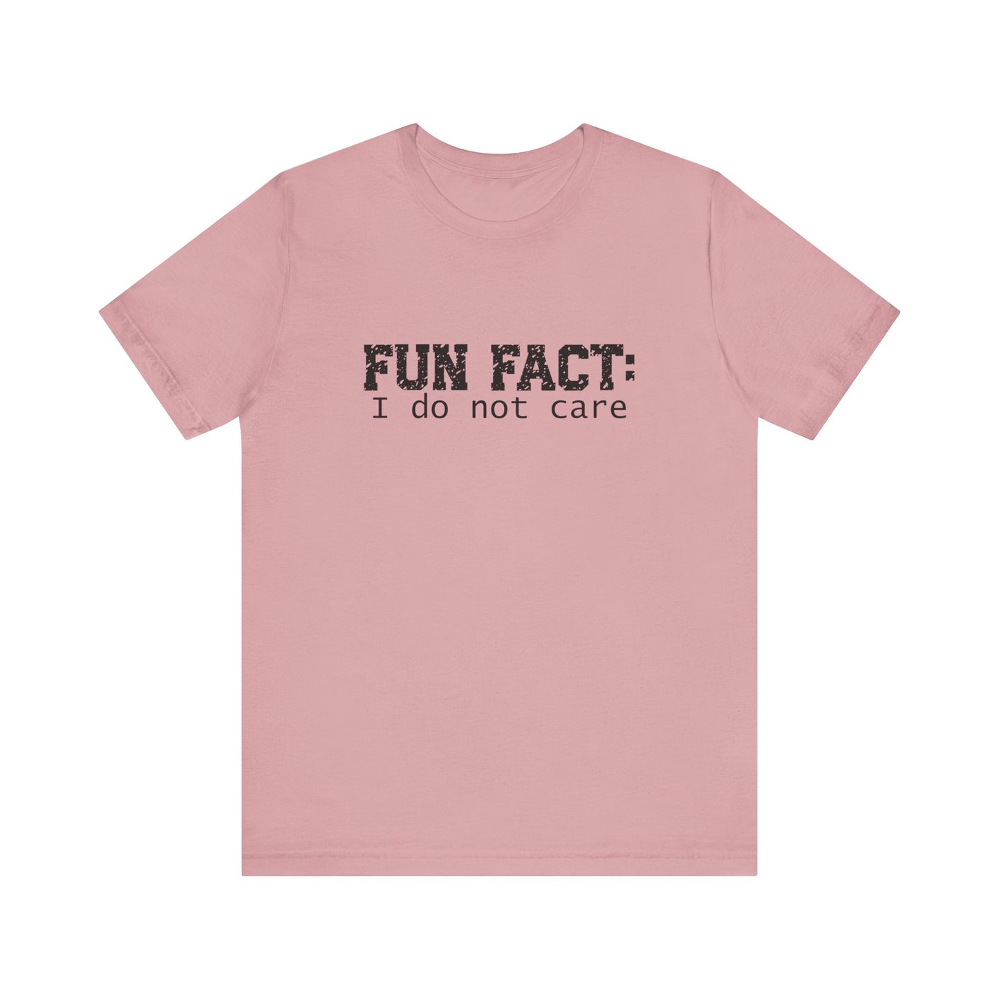 T-Shirt - Sarcastic Funny - Fun Fact: I Don't Care (1a)