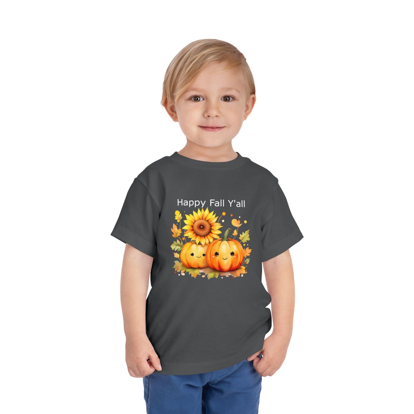 Toddler Tee - Autumn - Happy Fall Y'All (01)