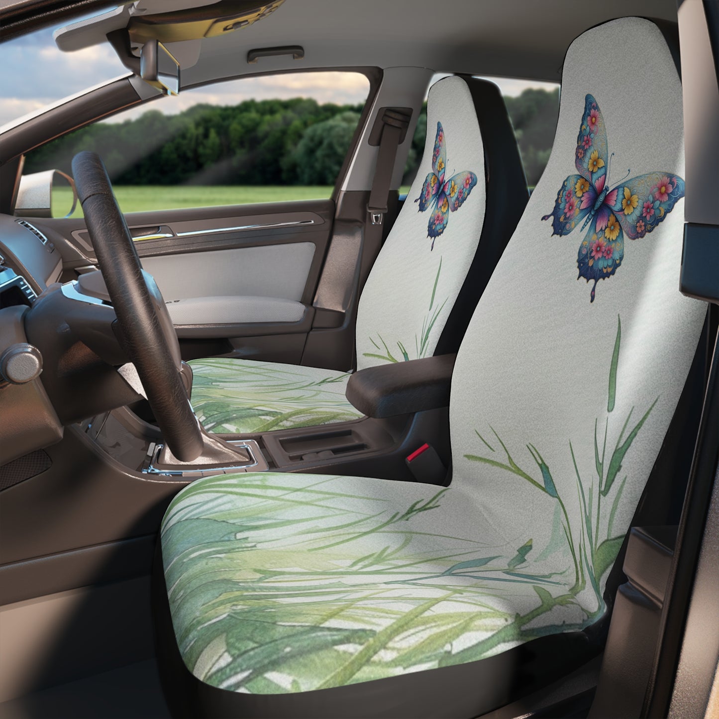 Car Seat Covers - Butterfly Coordinating with Don' t wait for wings....