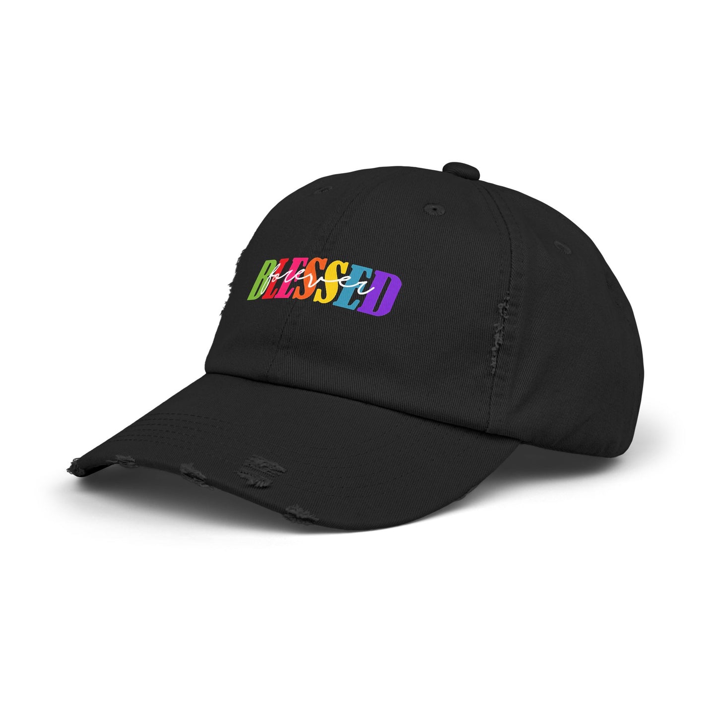 Distressed Cap - Faith - Blessed Forever (1)