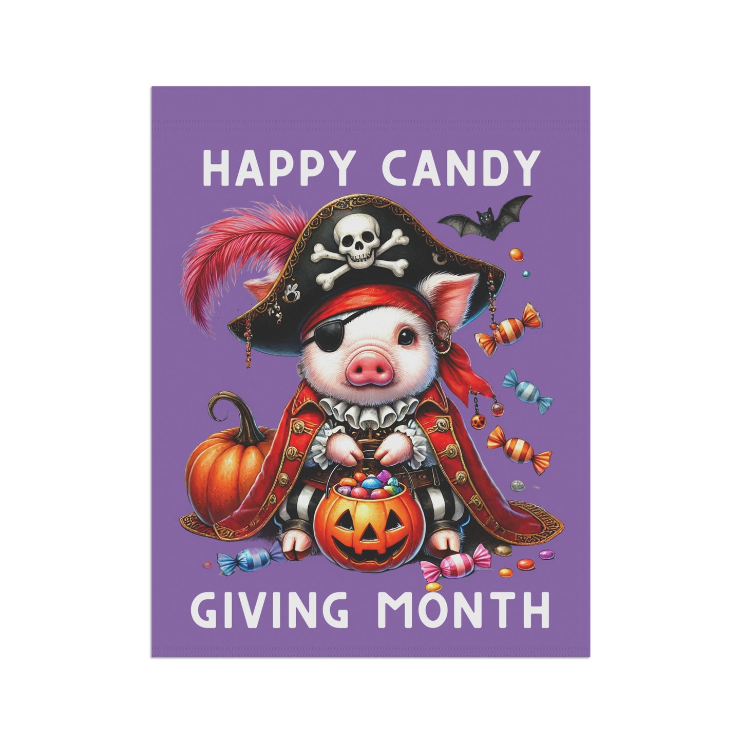 Garden Flag - Halloween - Happy Candy Giving Month (04a)
