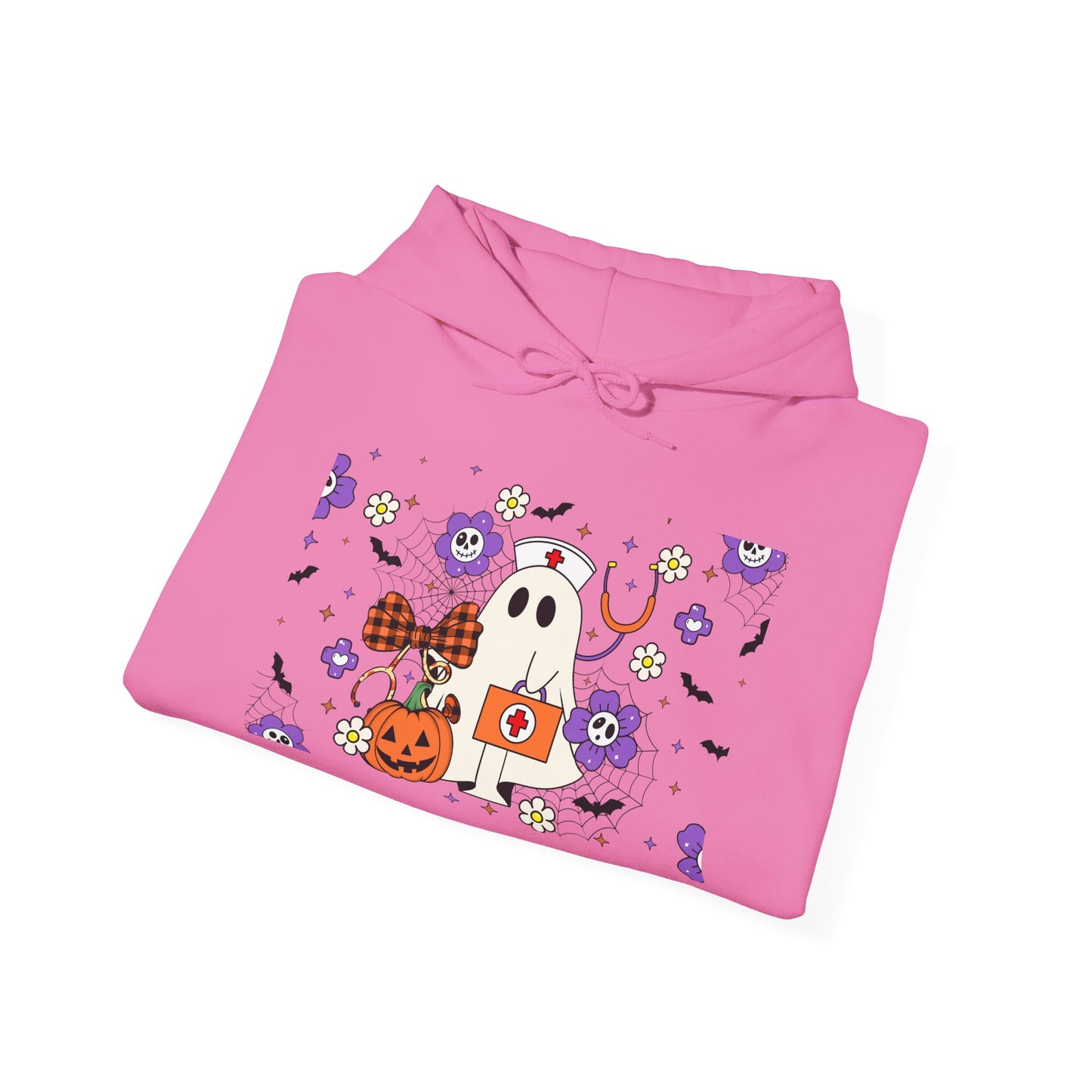 Heavy Blend Hoodie - Medical / Halloween Ghost with Medical Stuff (01a)