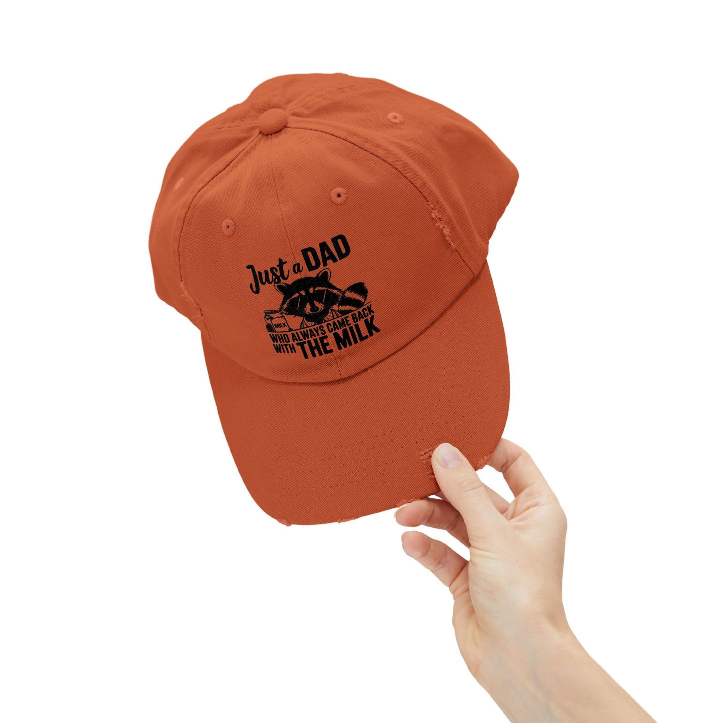 Distressed Cap - Dad / Funny - Just a dad (1)
