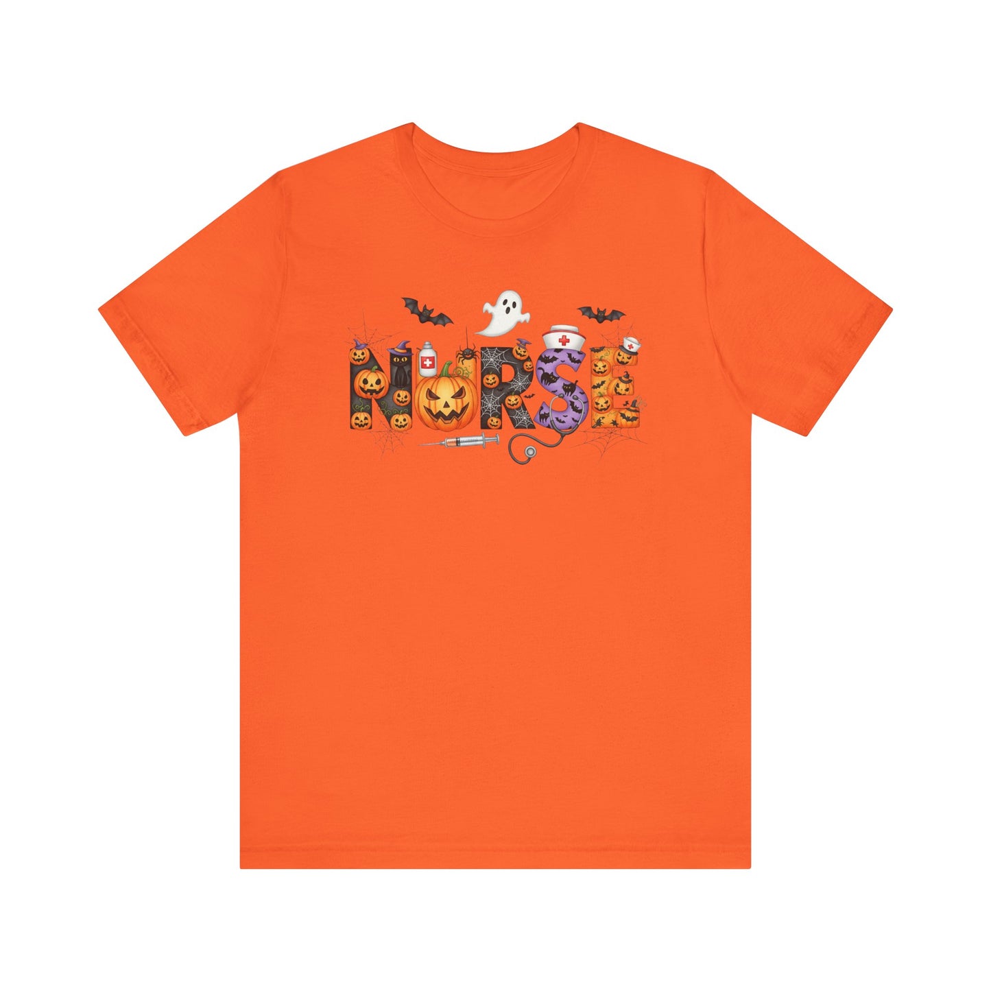T-Shirt - Nurse / Halloween - Nurse w Halloween Decor (01a)